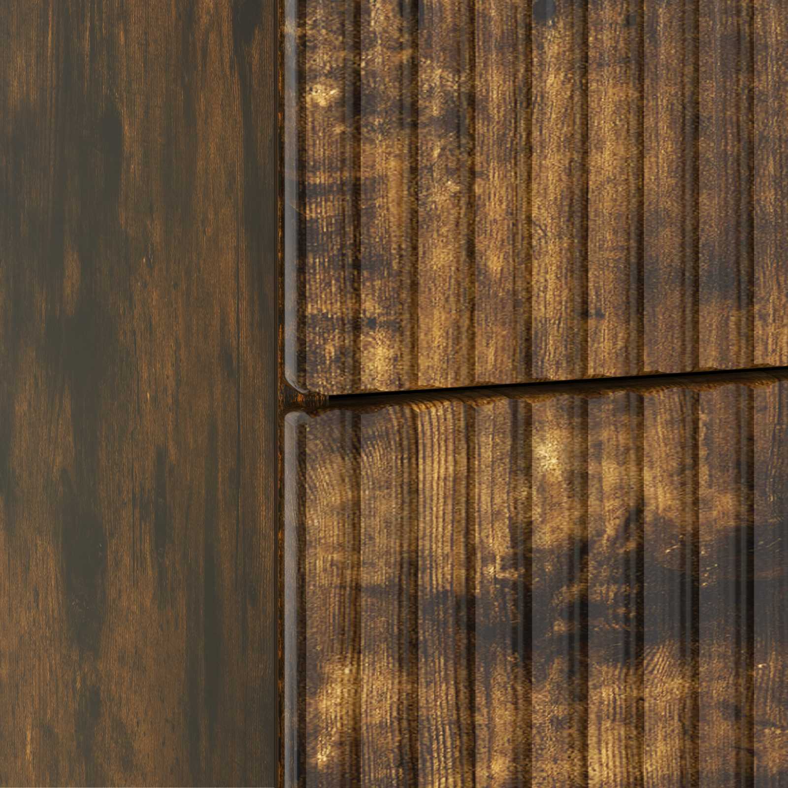 Nachtkastje Gerookt eiken 62 x 34,5 x 48 cm Bewerkt hout is nu te koop bij PeponiXL, paradijselijk wonen!