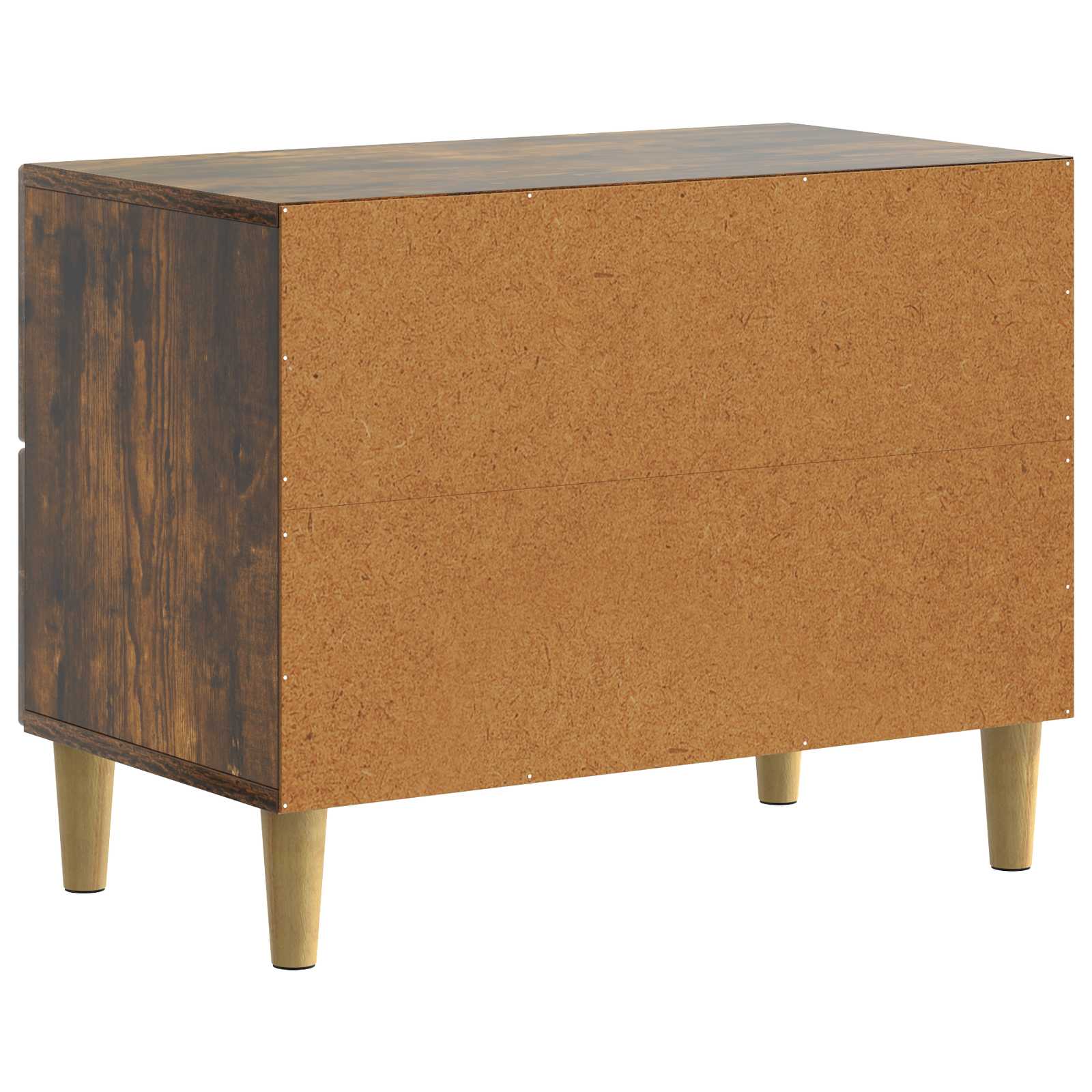 Nachtkastje Gerookt eiken 62 x 34,5 x 48 cm Bewerkt hout is nu te koop bij PeponiXL, paradijselijk wonen!