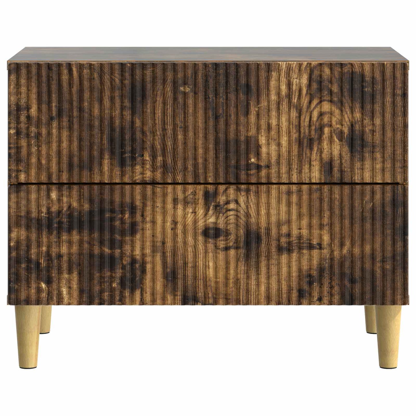Nachtkastje Gerookt eiken 62 x 34,5 x 48 cm Bewerkt hout is nu te koop bij PeponiXL, paradijselijk wonen!
