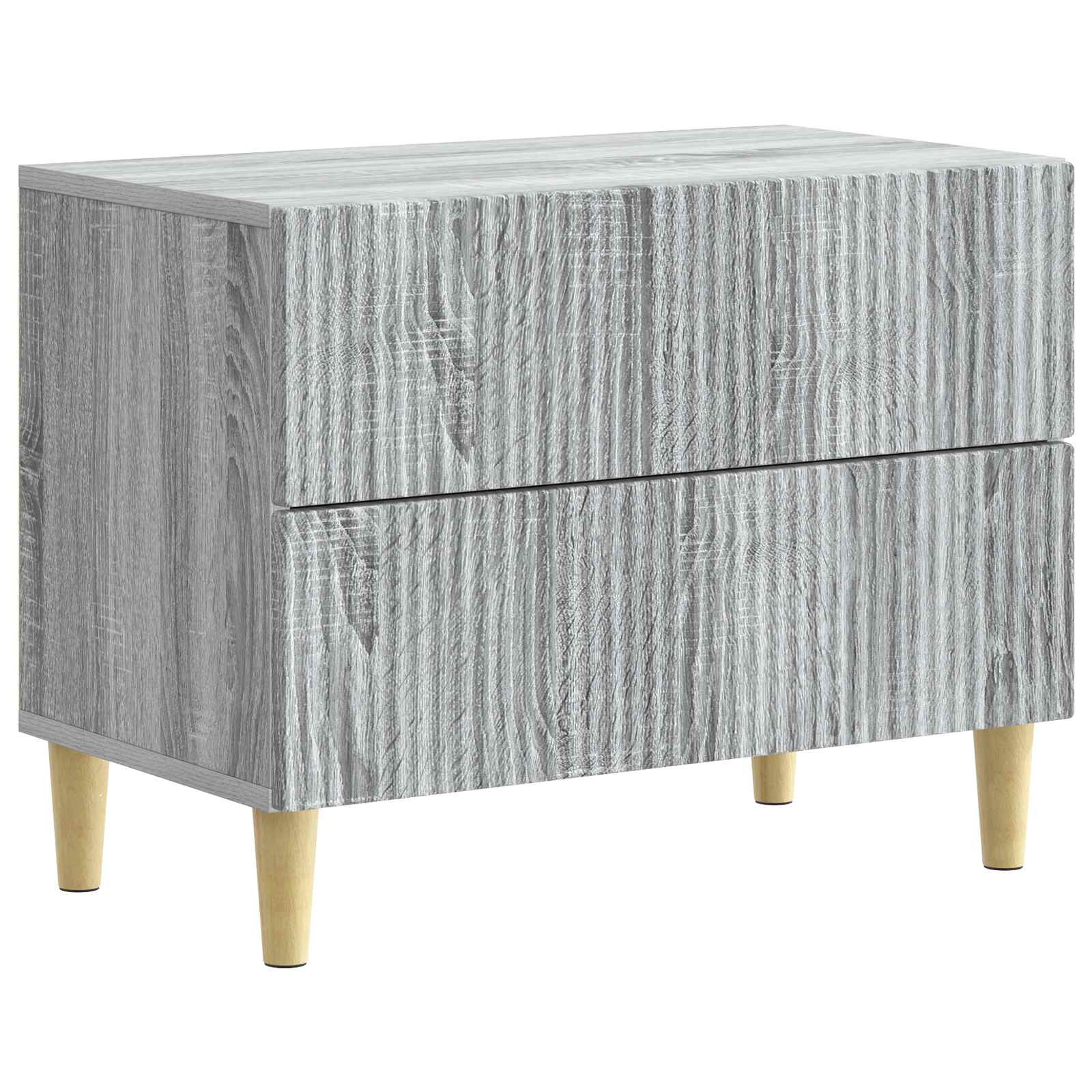 Nachtkastje Grijs sonoma 62 x 34,5 x 48 cm Bewerkt hout is nu te koop bij PeponiXL, paradijselijk wonen!