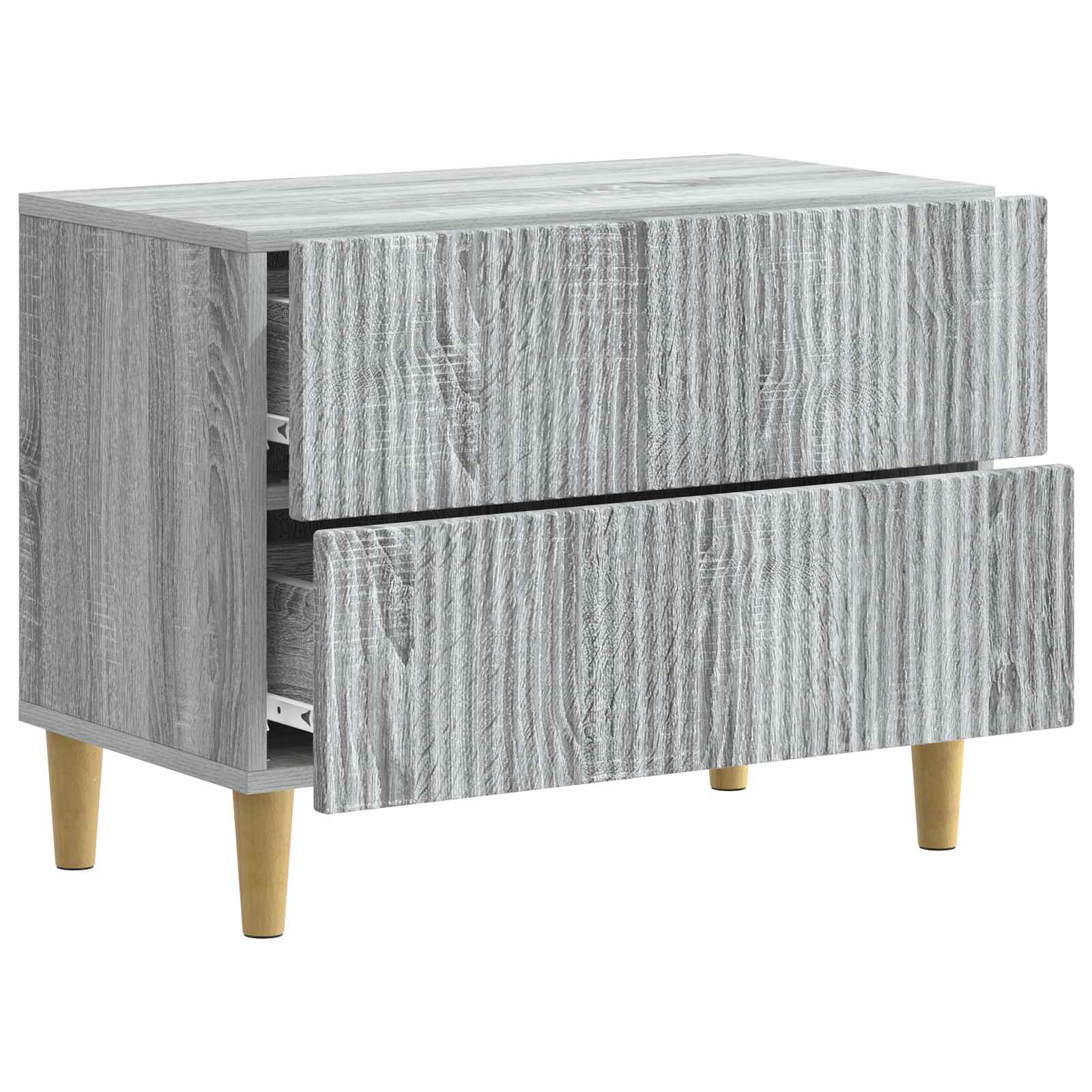 Nachtkastje Grijs sonoma 62 x 34,5 x 48 cm Bewerkt hout is nu te koop bij PeponiXL, paradijselijk wonen!
