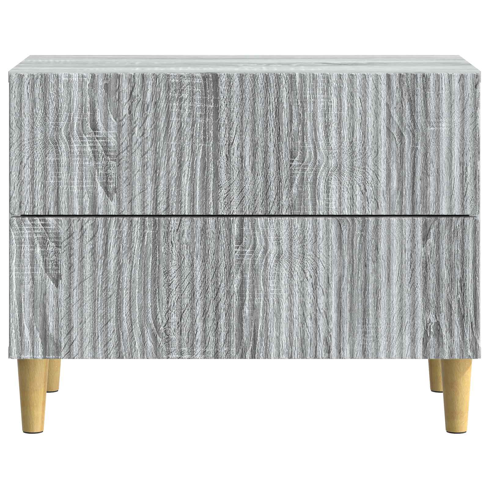 Nachtkastje Grijs sonoma 62 x 34,5 x 48 cm Bewerkt hout is nu te koop bij PeponiXL, paradijselijk wonen!