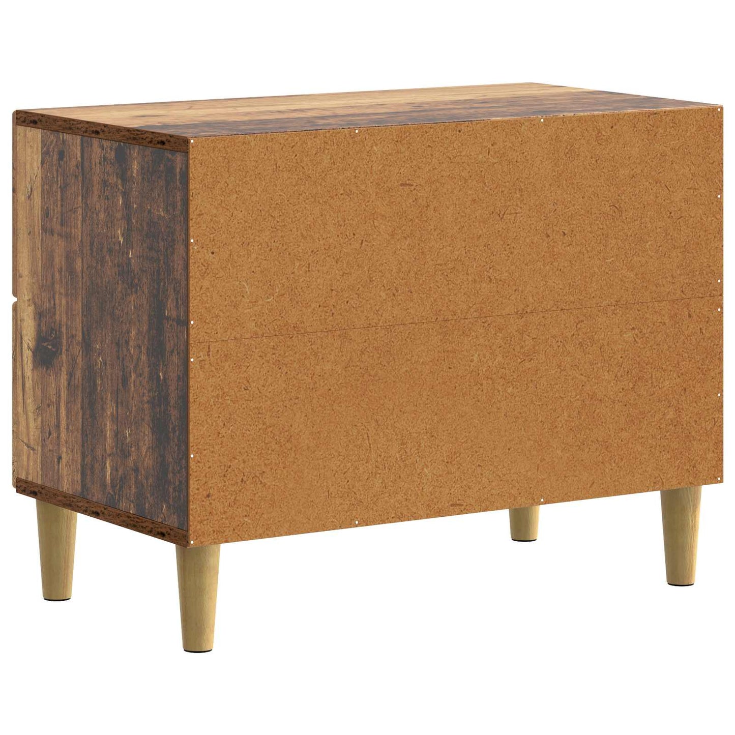Nachtkastje met lade Oud hout 62 x 34,5 x 48 cm Bewerkt hout is nu te koop bij PeponiXL, paradijselijk wonen!