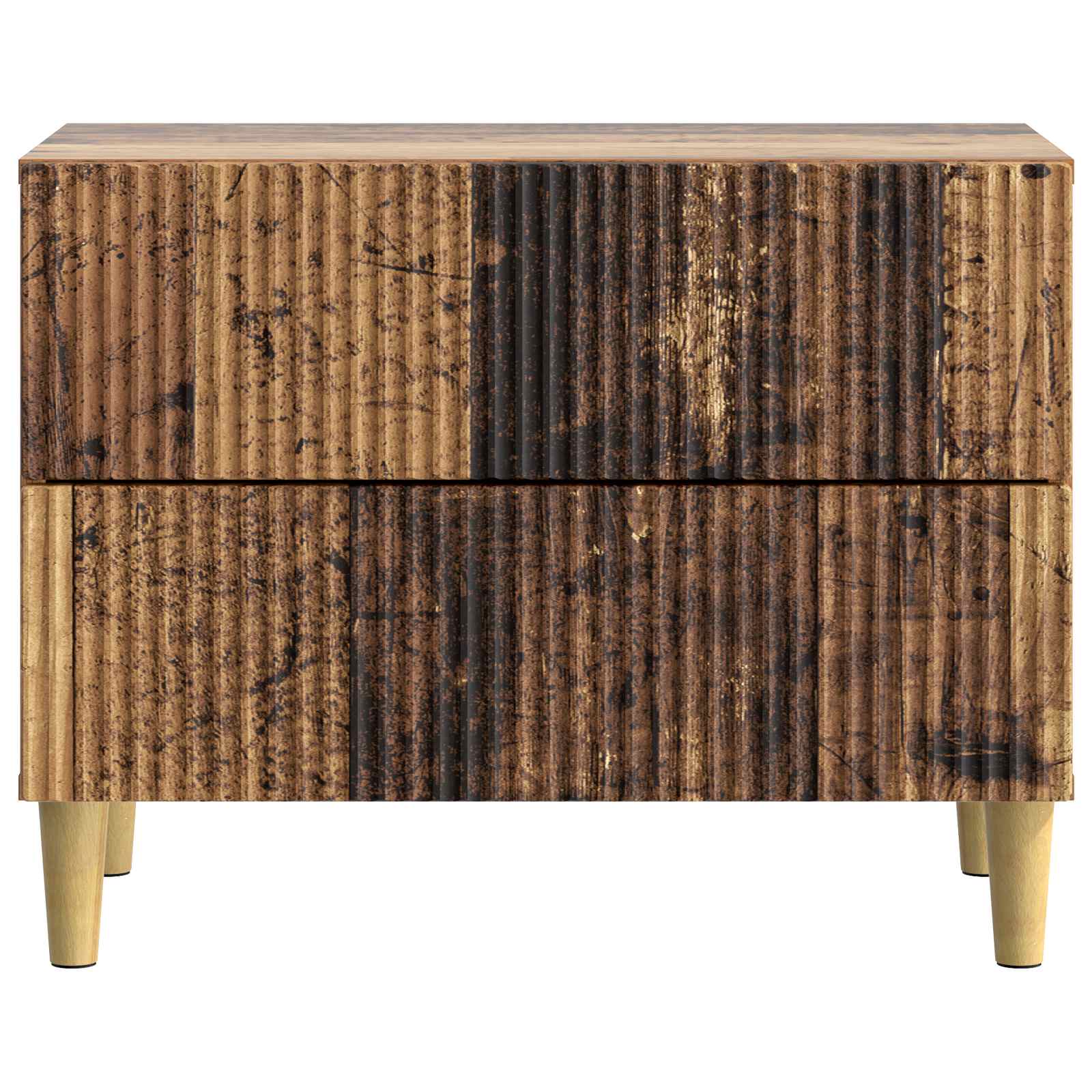 Nachtkastje met lade Oud hout 62 x 34,5 x 48 cm Bewerkt hout is nu te koop bij PeponiXL, paradijselijk wonen!