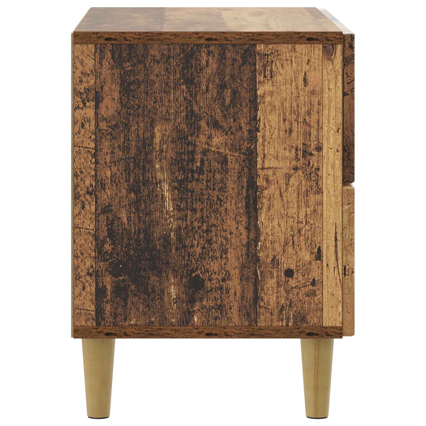 Nachtkastje met lade Oud hout 62 x 34,5 x 48 cm Bewerkt hout is nu te koop bij PeponiXL, paradijselijk wonen!
