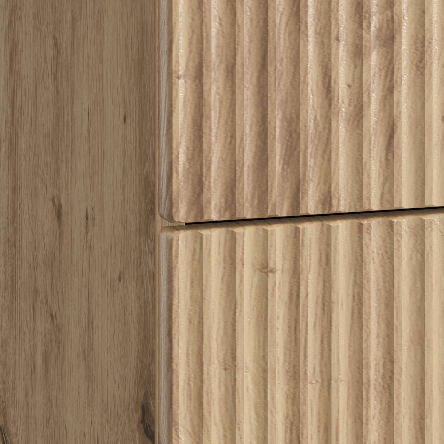 Nachtkastje Artisanaal eiken 62 x 34,5 x 48 cm Bewerkt hout is nu te koop bij PeponiXL, paradijselijk wonen!