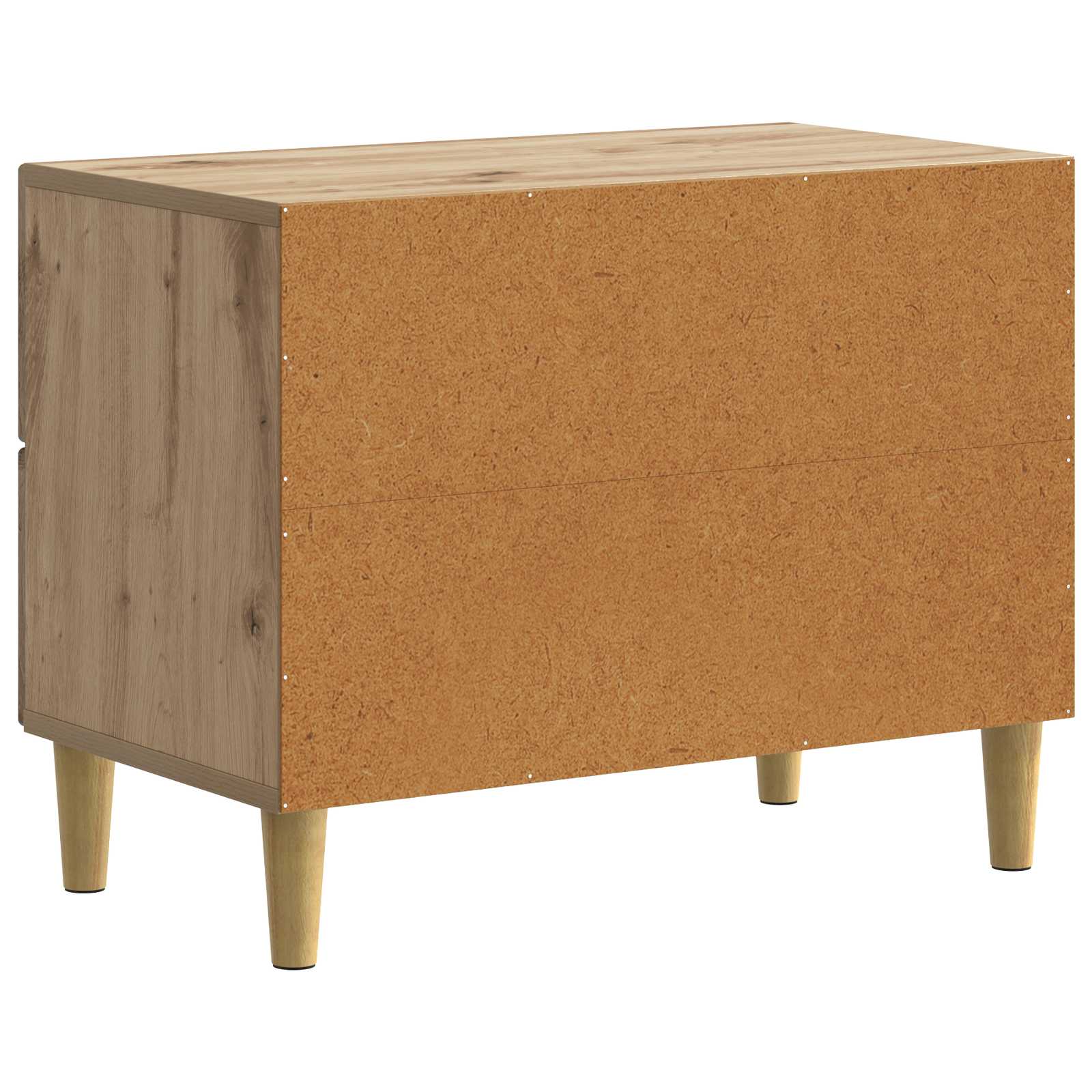 Nachtkastje Artisanaal eiken 62 x 34,5 x 48 cm Bewerkt hout is nu te koop bij PeponiXL, paradijselijk wonen!