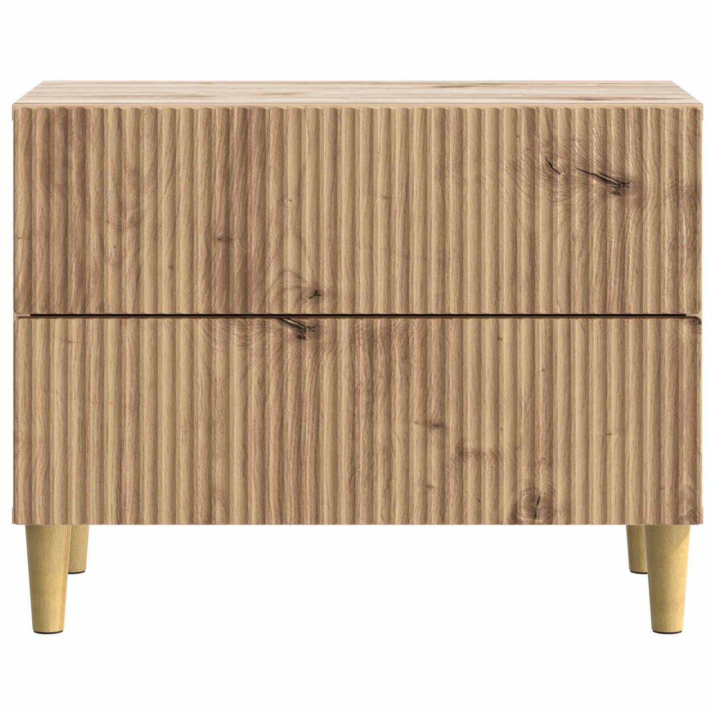 Nachtkastje Artisanaal eiken 62 x 34,5 x 48 cm Bewerkt hout is nu te koop bij PeponiXL, paradijselijk wonen!