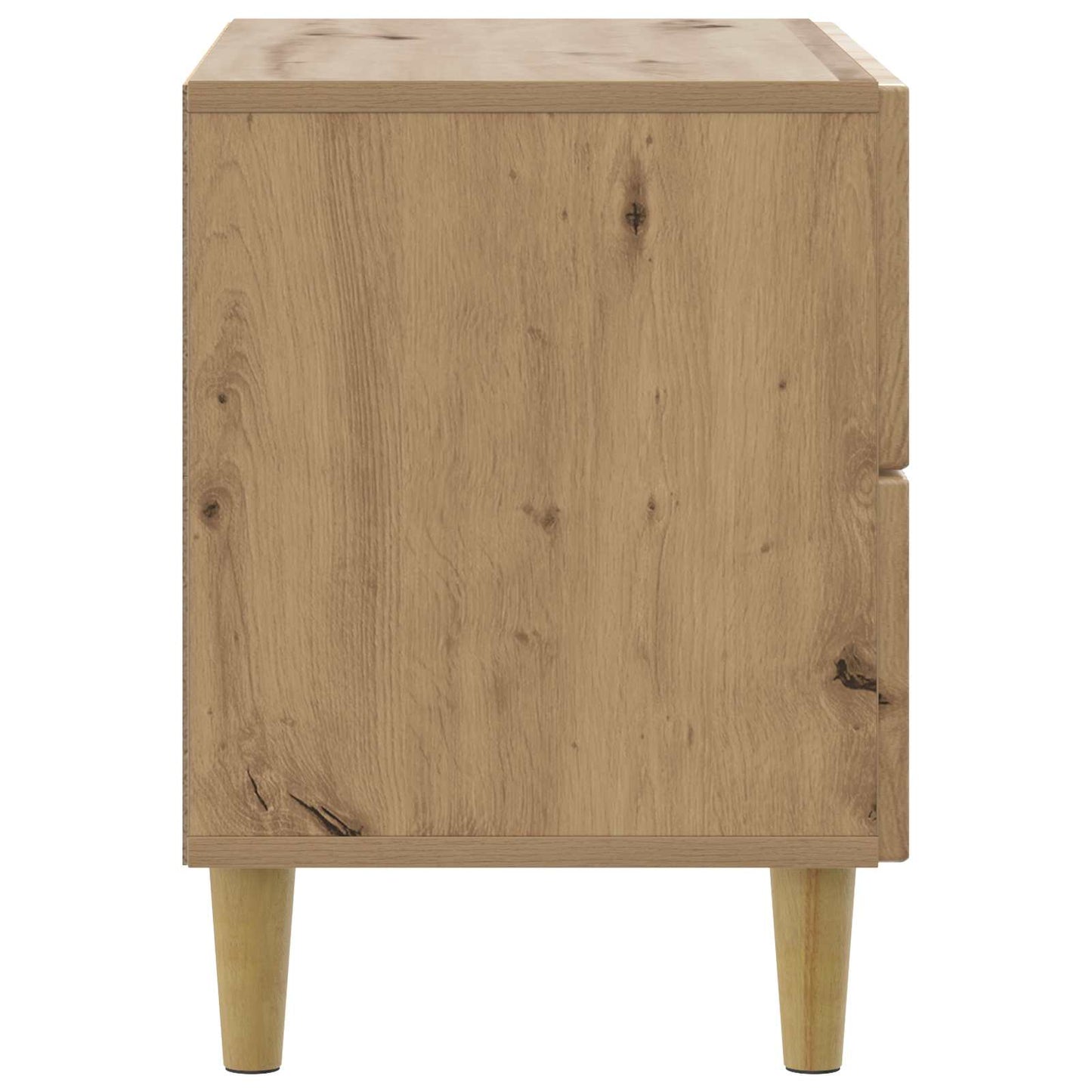 Nachtkastje Artisanaal eiken 62 x 34,5 x 48 cm Bewerkt hout is nu te koop bij PeponiXL, paradijselijk wonen!