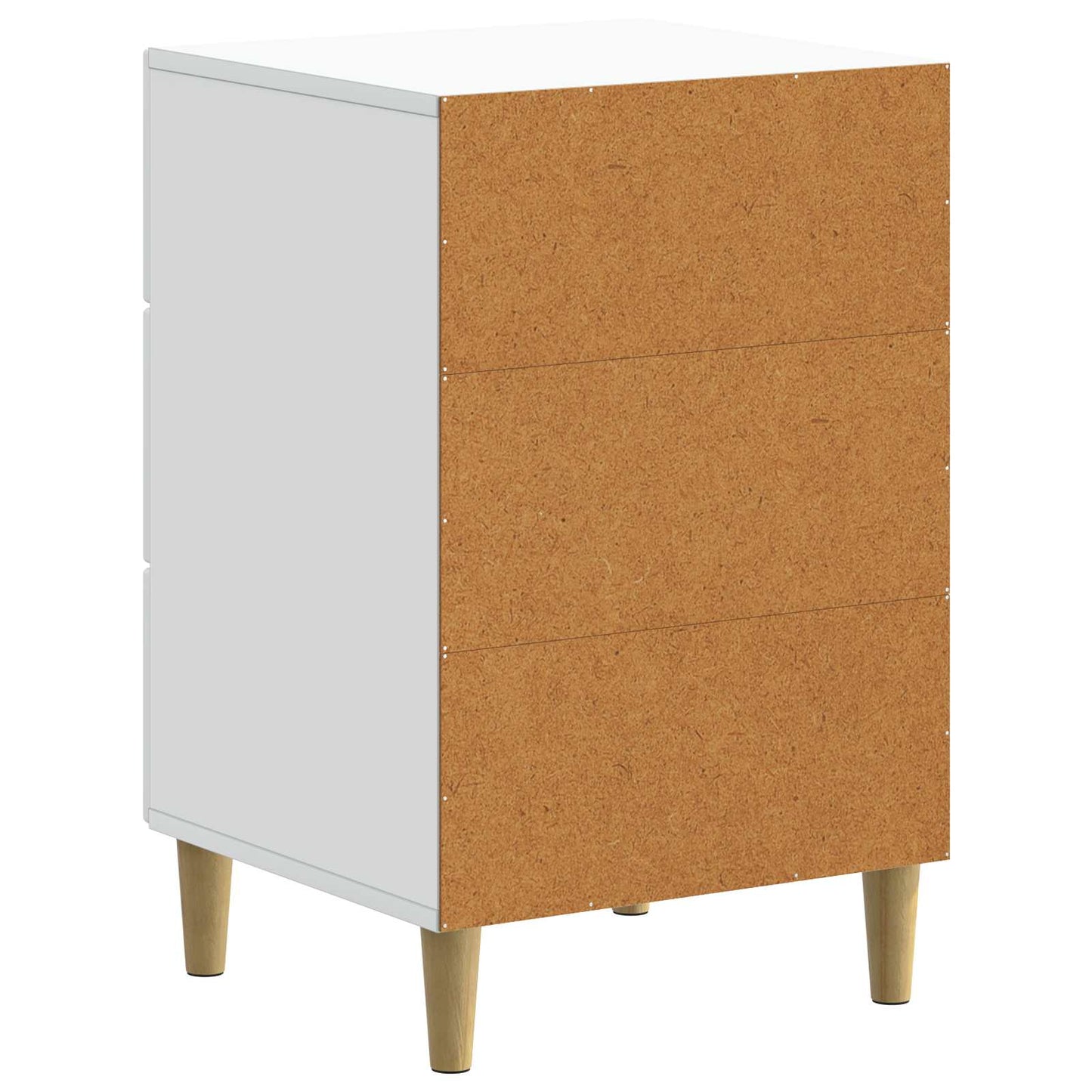 Nachtkastje met lade Wit 43 x 41 x 66,5 cm Bewerkt hout is nu te koop bij PeponiXL, paradijselijk wonen!