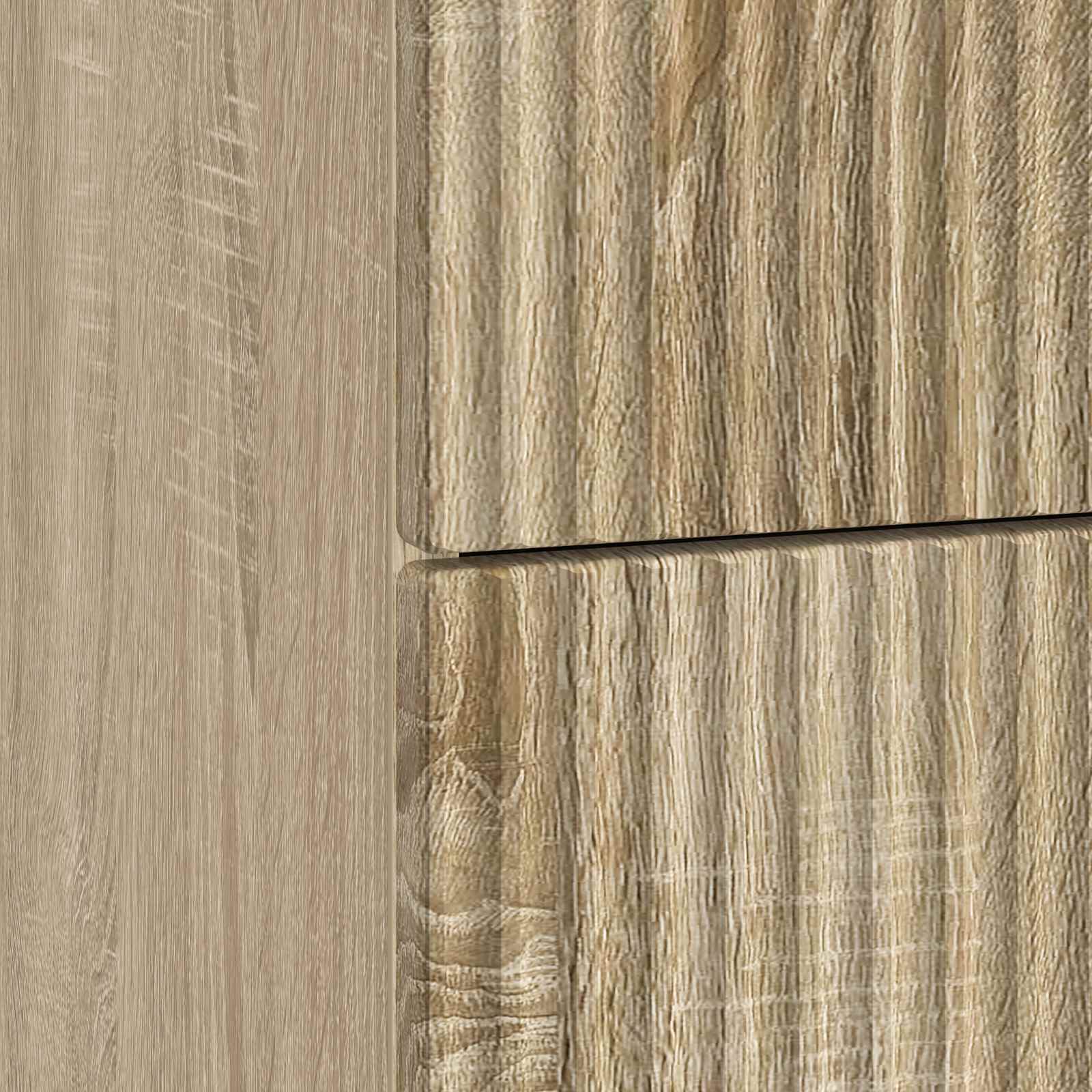 Nachtkastje Sonoma Eiken 43 x 41 x 66,5 cm Bewerkt hout is nu te koop bij PeponiXL, paradijselijk wonen!