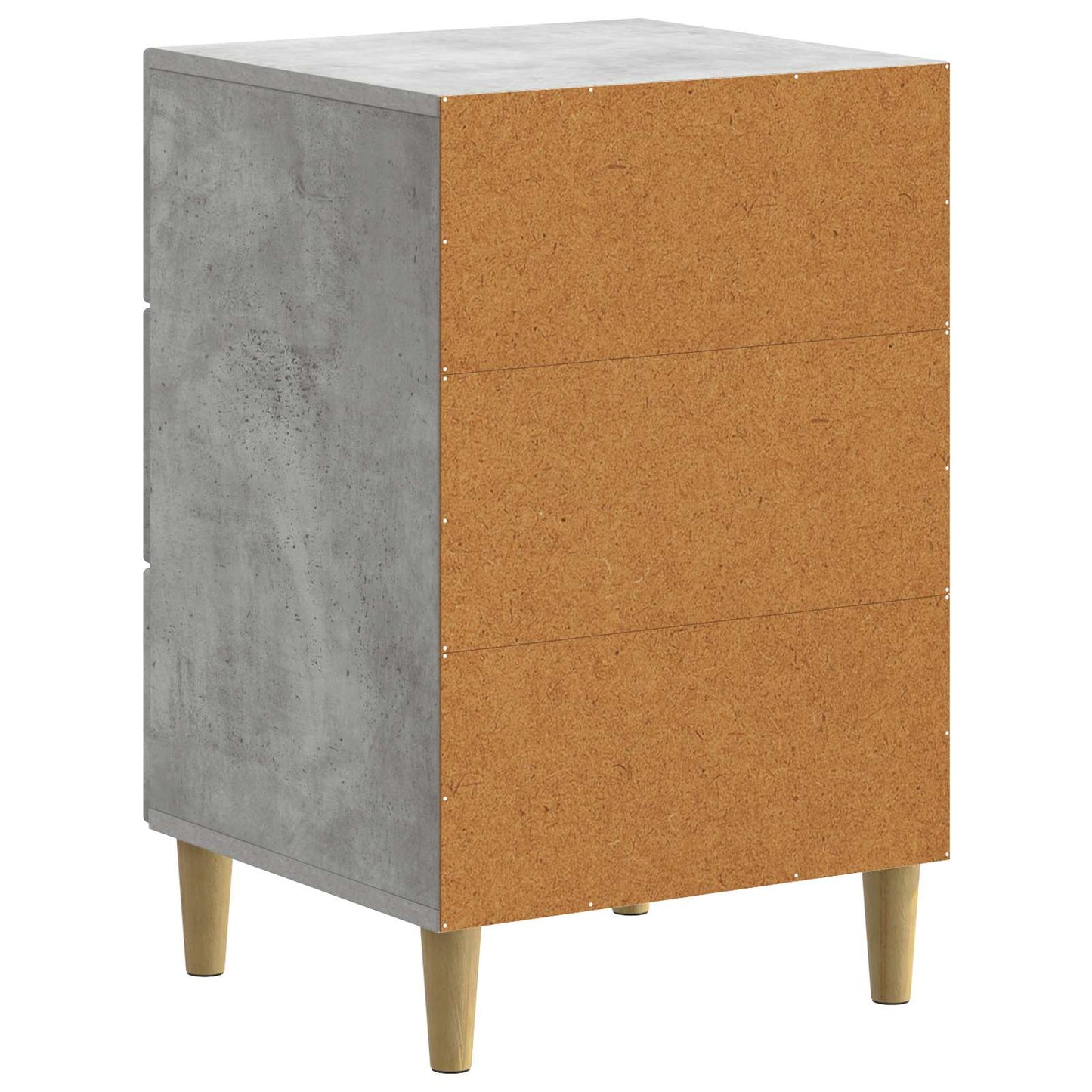 Nachtkastje met lade Betongrijs 43 x 41 x 66,5 cm Bewerkt hout is nu te koop bij PeponiXL, paradijselijk wonen!
