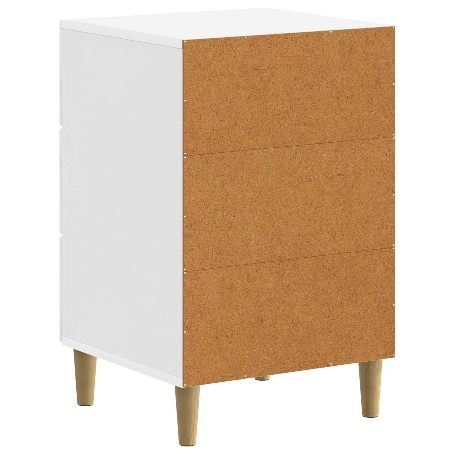 Nachtkastje Hoogglans Wit 43 x 41 x 66,5 cm Bewerkt hout is nu te koop bij PeponiXL, paradijselijk wonen!