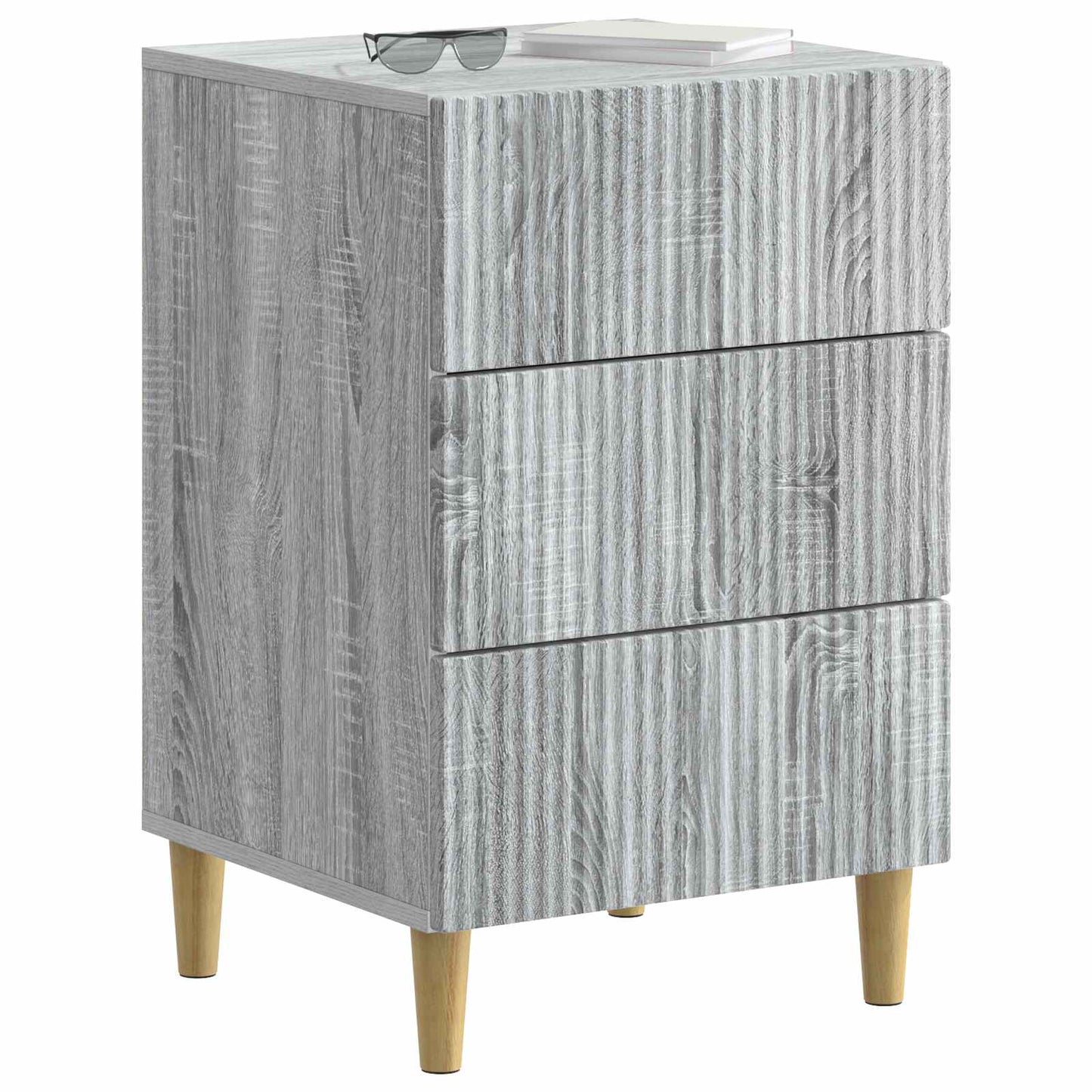 Nachtkastje Grijs sonoma 43 x 41 x 66,5 cm Bewerkt hout is nu te koop bij PeponiXL, paradijselijk wonen!
