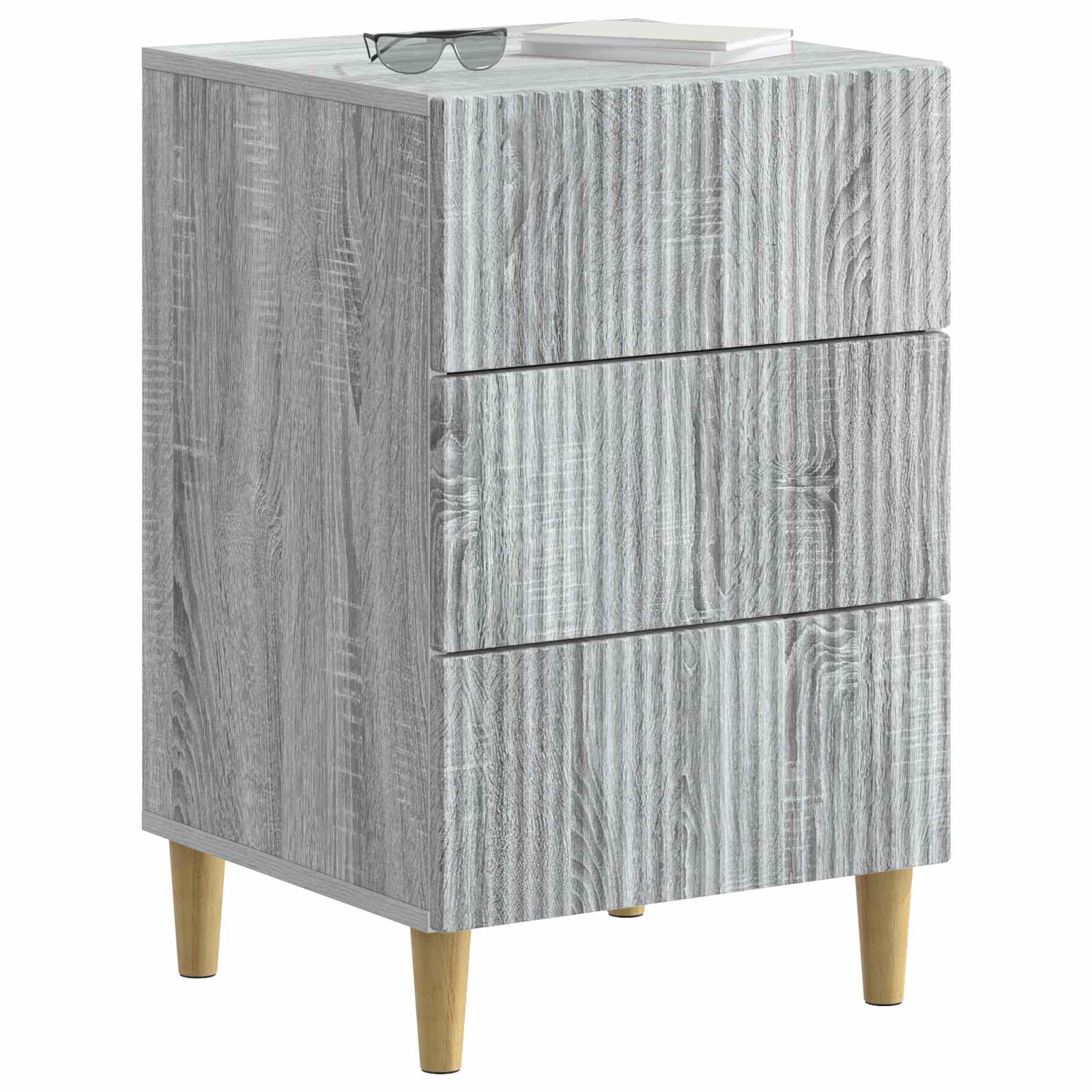Nachtkastje Grijs sonoma 43 x 41 x 66,5 cm Bewerkt hout is nu te koop bij PeponiXL, paradijselijk wonen!