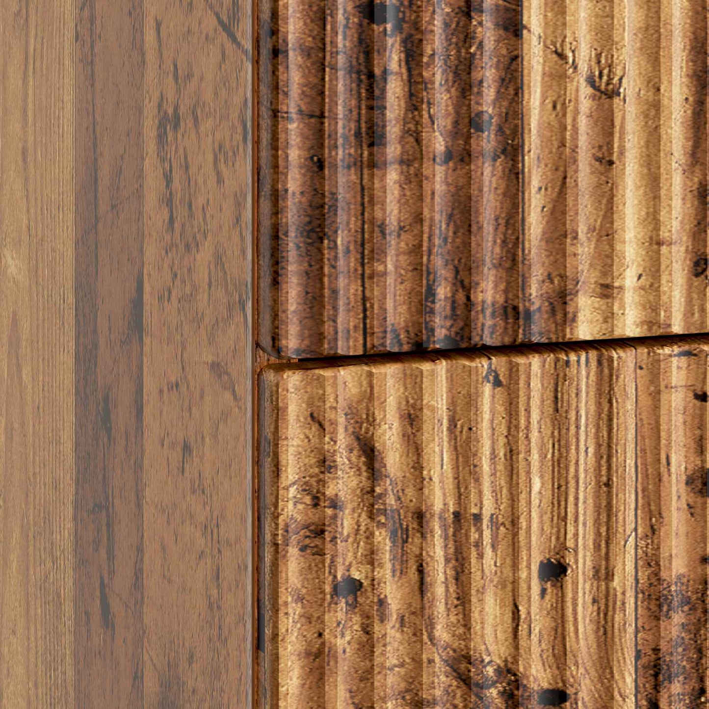 Nachtkastje met lade Oud hout 43 x 41 x 66,5 cm Bewerkt hout is nu te koop bij PeponiXL, paradijselijk wonen!