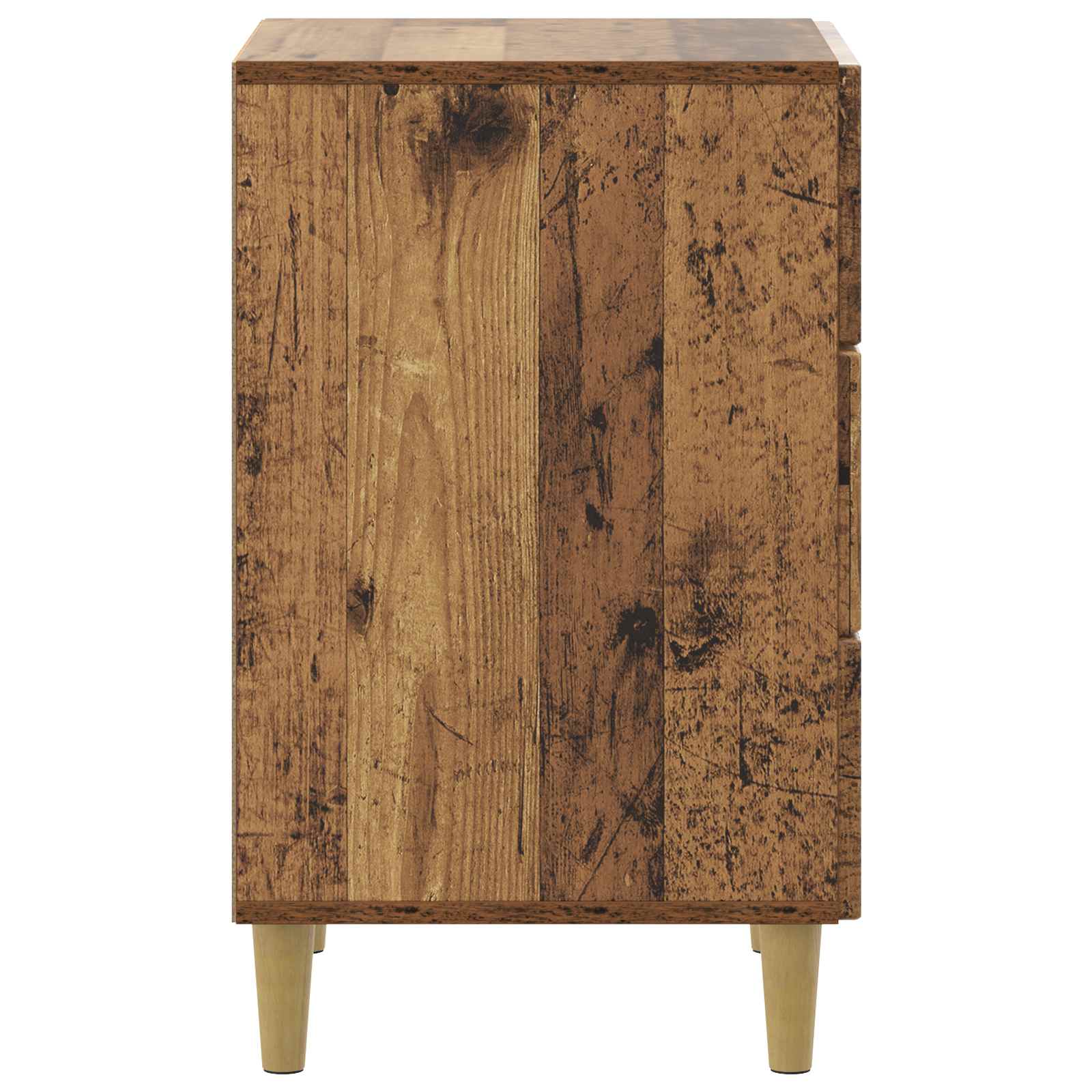 Nachtkastje met lade Oud hout 43 x 41 x 66,5 cm Bewerkt hout is nu te koop bij PeponiXL, paradijselijk wonen!