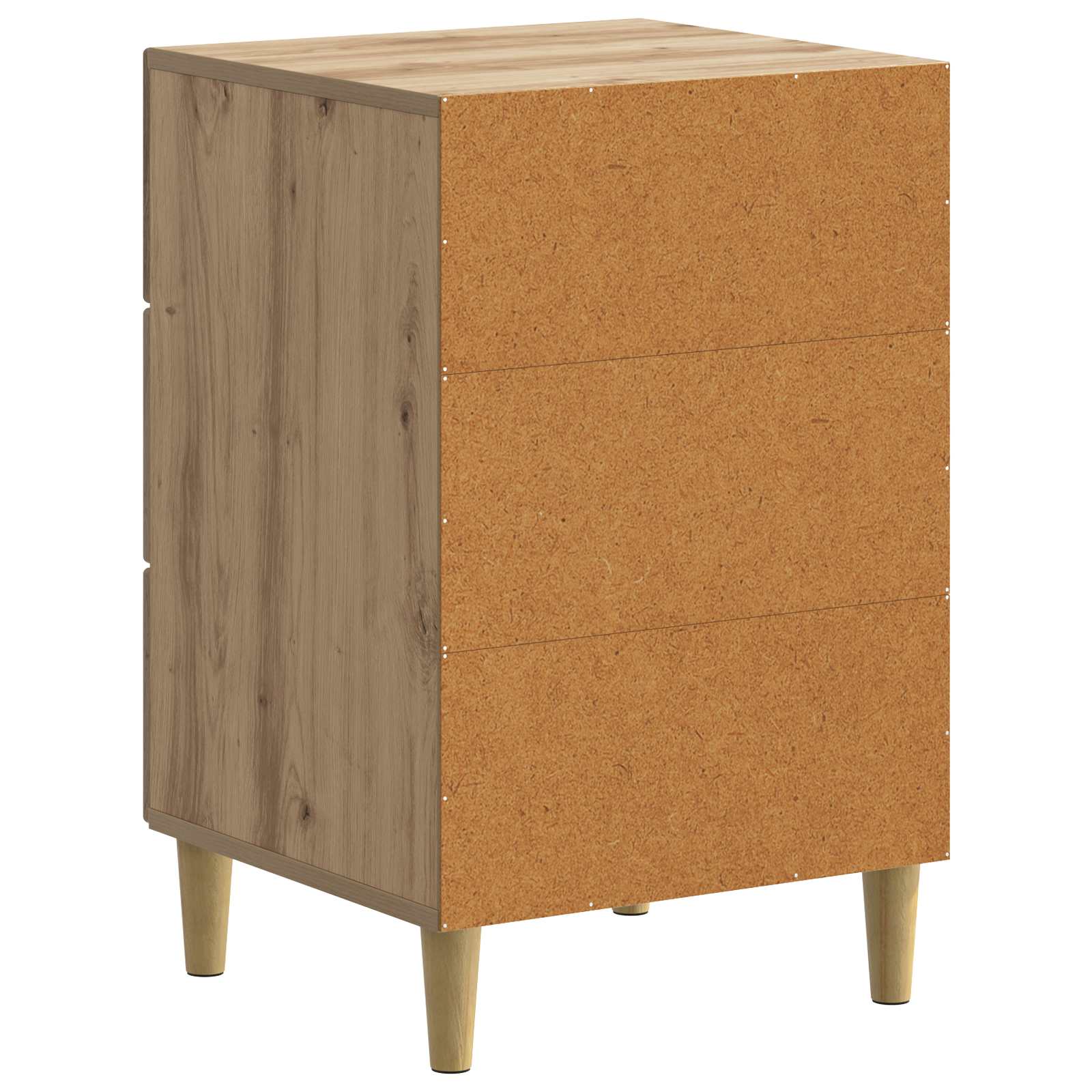 Nachtkastje Artisanaal eiken 43 x 41 x 66,5 cm Bewerkt hout is nu te koop bij PeponiXL, paradijselijk wonen!