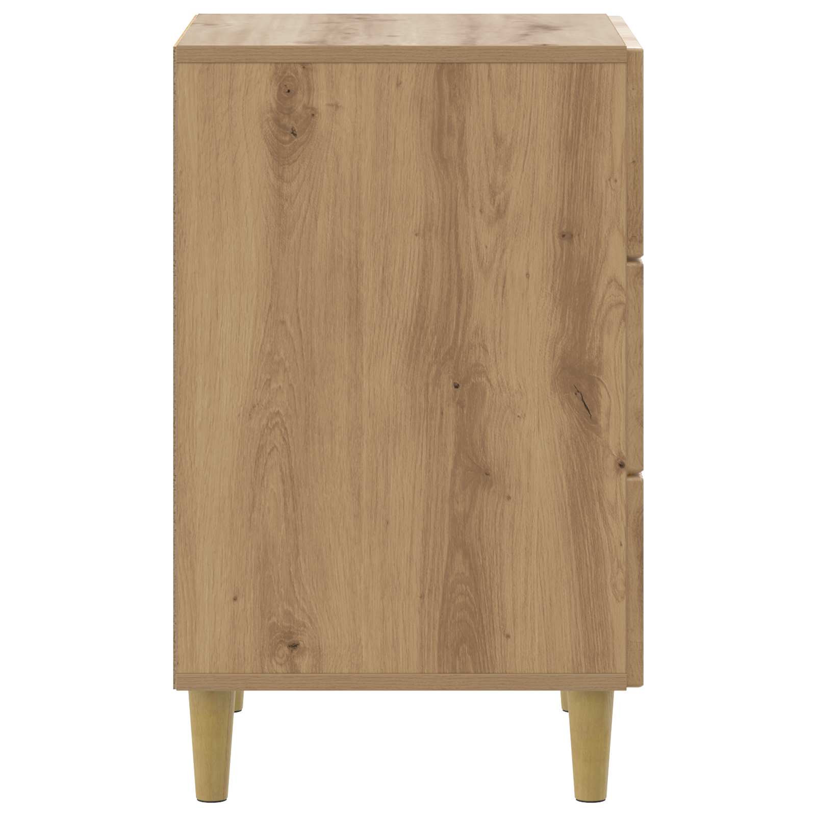 Nachtkastje Artisanaal eiken 43 x 41 x 66,5 cm Bewerkt hout is nu te koop bij PeponiXL, paradijselijk wonen!