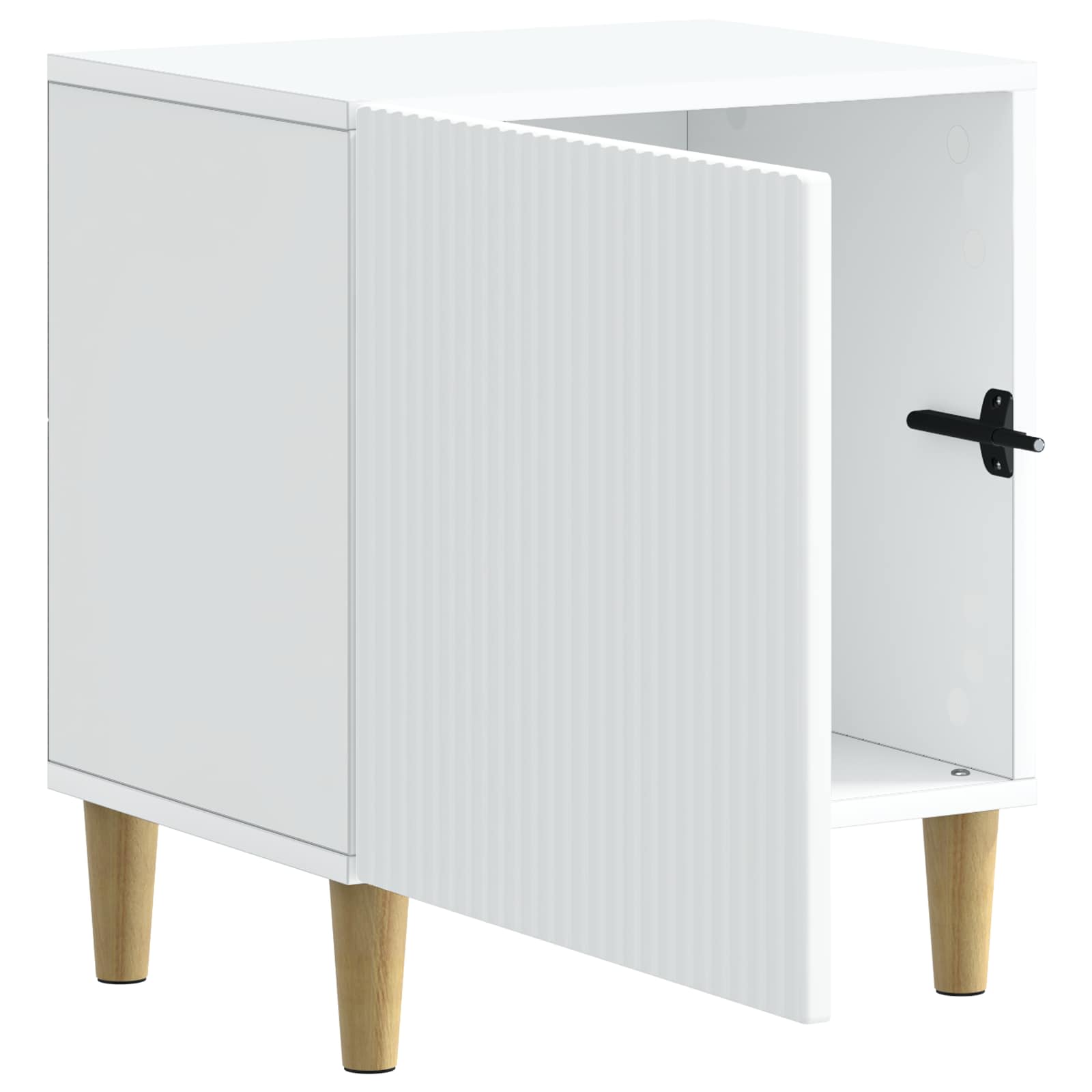 Nachtkastje 2 pcs Wit 43 x 34,5 x 50 cm Bewerkt hout is nu te koop bij PeponiXL, paradijselijk wonen!