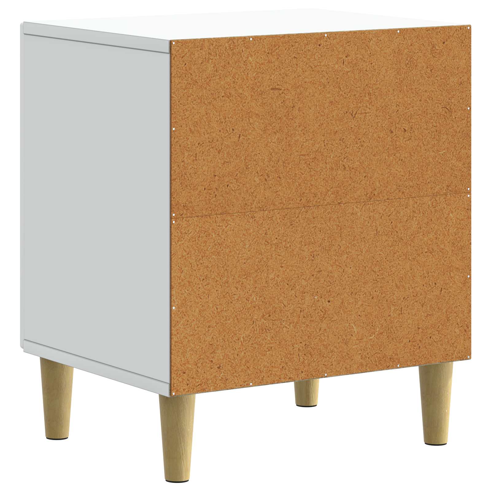 Nachtkastje 2 pcs Wit 43 x 34,5 x 50 cm Bewerkt hout is nu te koop bij PeponiXL, paradijselijk wonen!