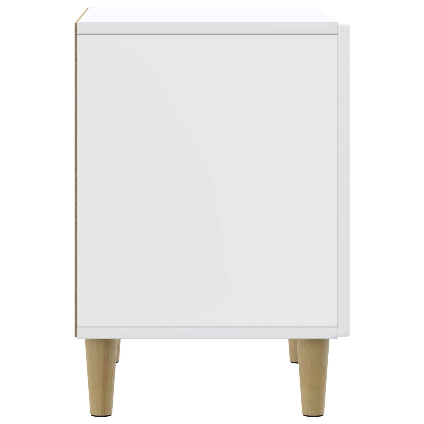 Nachtkastje 2 pcs Wit 43 x 34,5 x 50 cm Bewerkt hout is nu te koop bij PeponiXL, paradijselijk wonen!