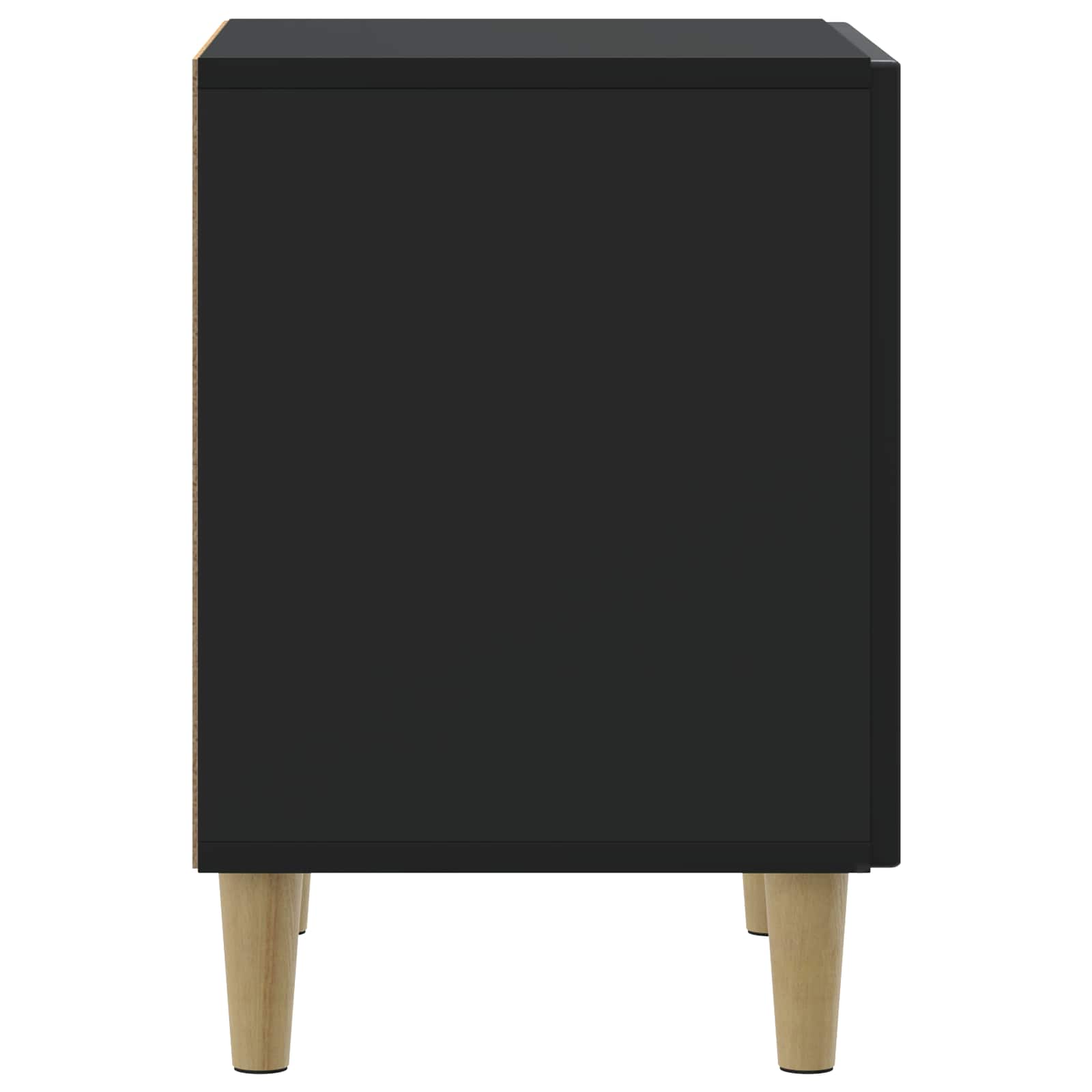 Nachtkastje 2 pcs Zwart 43 x 34,5 x 50 cm Bewerkt hout is nu te koop bij PeponiXL, paradijselijk wonen!