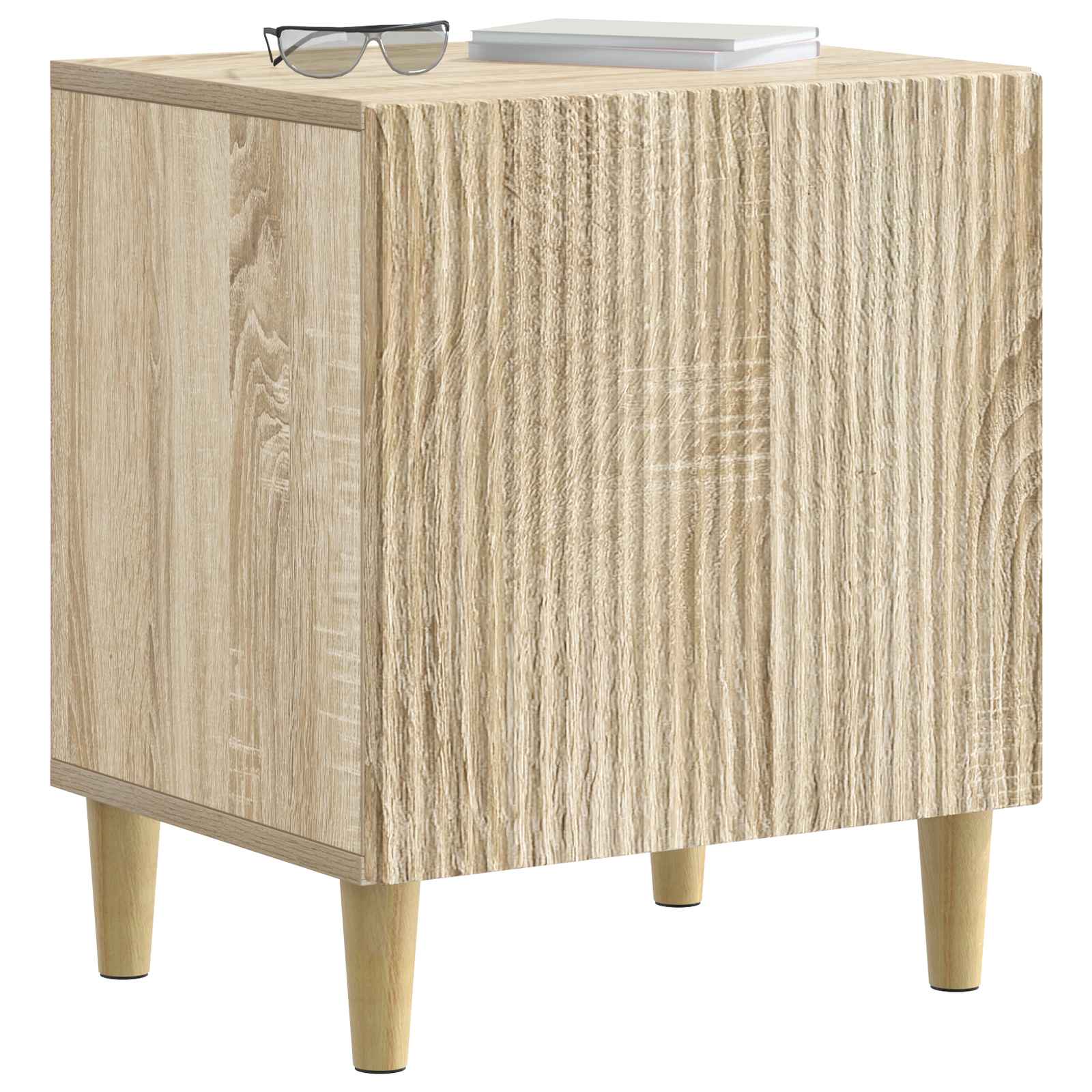 Nachtkastje Sonoma Eiken 43 x 34,5 x 50 cm Bewerkt hout is nu te koop bij PeponiXL, paradijselijk wonen!