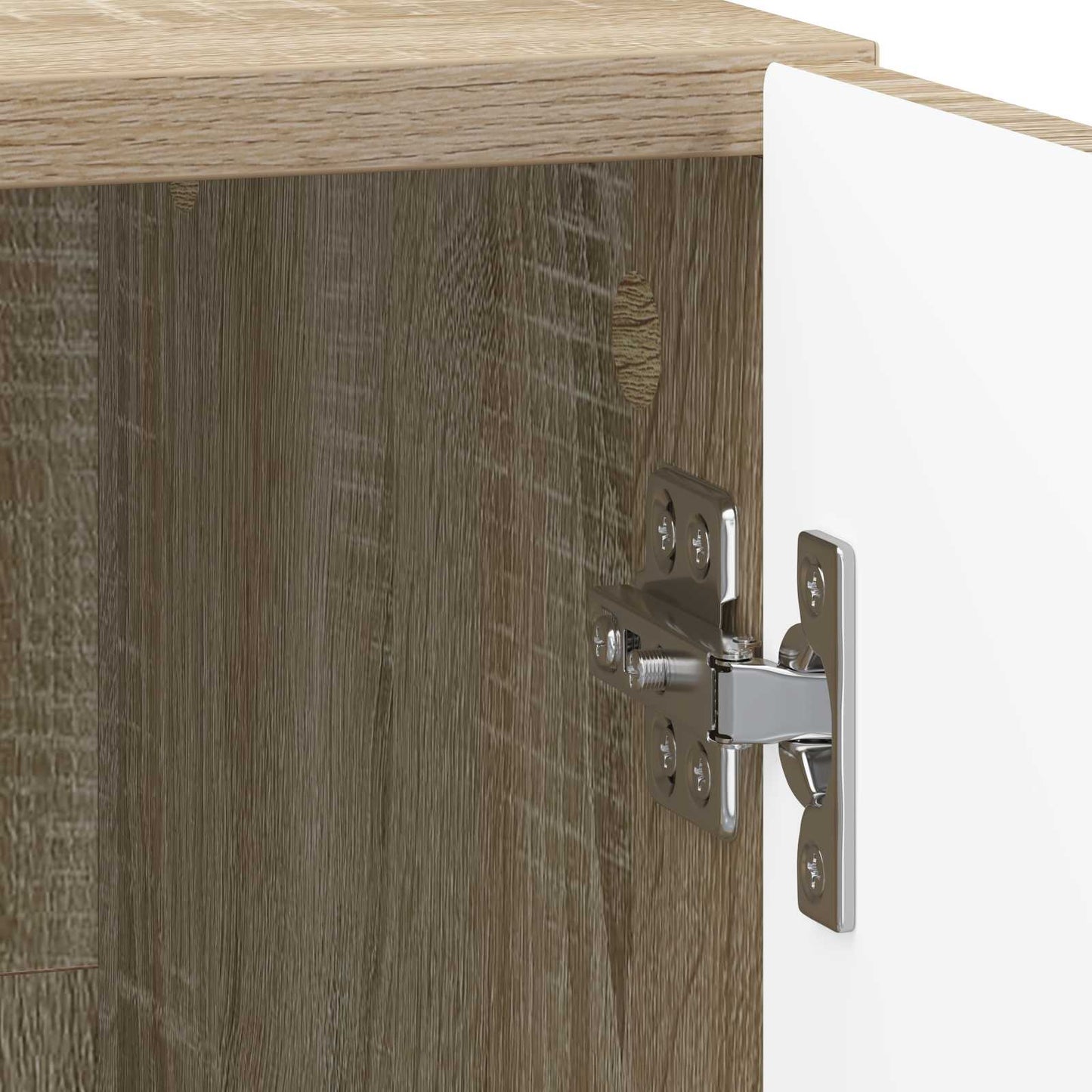 Nachtkastje 2 pcs Sonoma Eiken 43 x 34,5 x 50 cm Bewerkt hout is nu te koop bij PeponiXL, paradijselijk wonen!