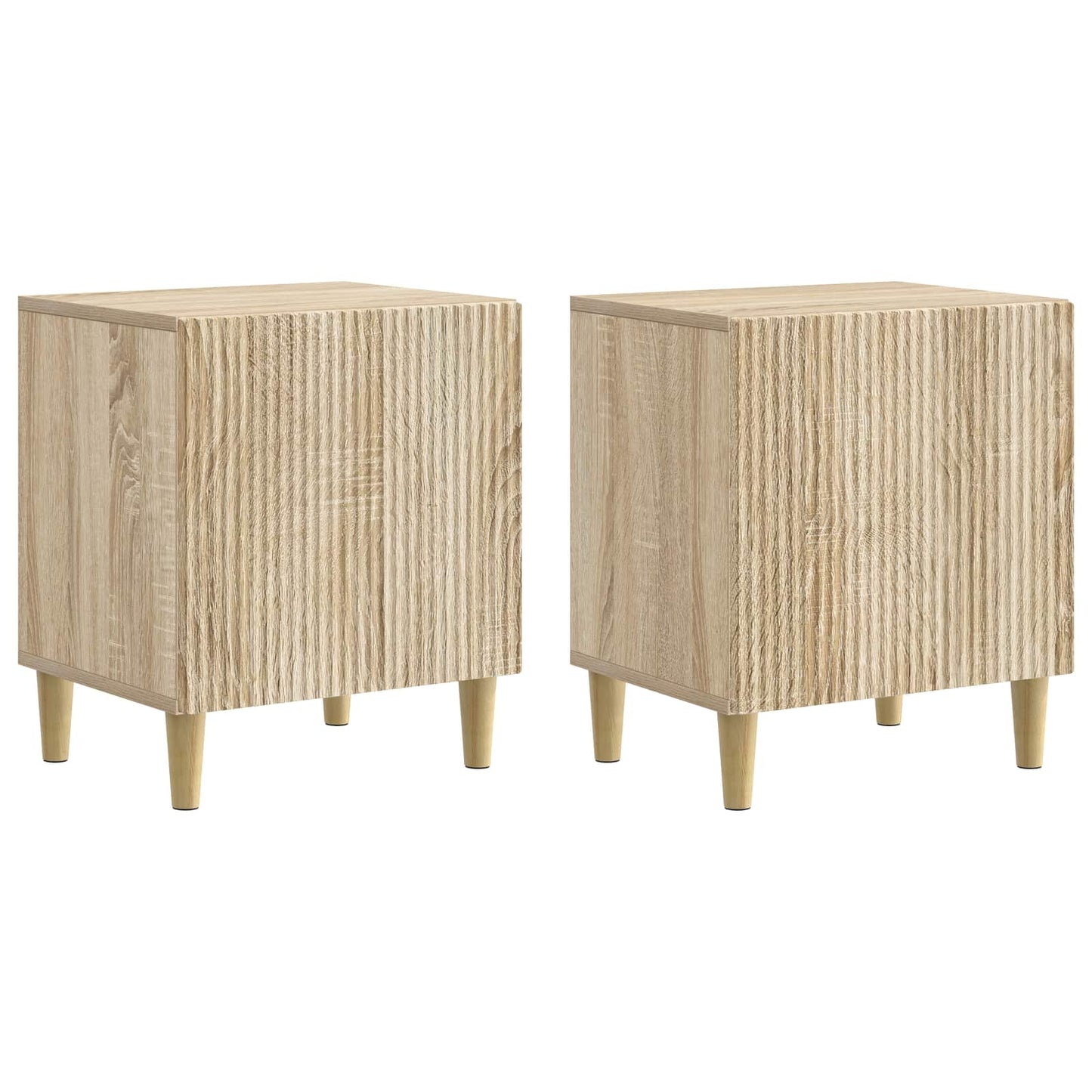 Nachtkastje 2 pcs Sonoma Eiken 43 x 34,5 x 50 cm Bewerkt hout is nu te koop bij PeponiXL, paradijselijk wonen!