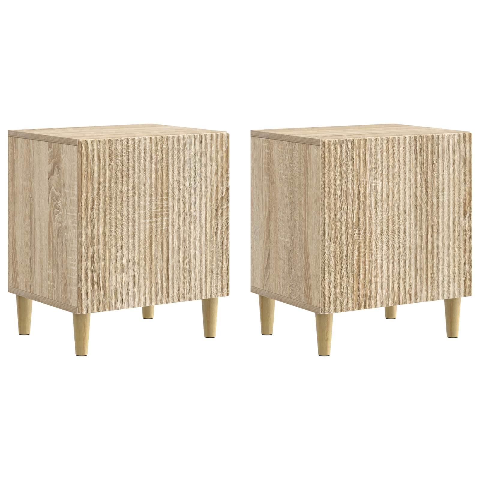 Nachtkastje 2 pcs Sonoma Eiken 43 x 34,5 x 50 cm Bewerkt hout is nu te koop bij PeponiXL, paradijselijk wonen!