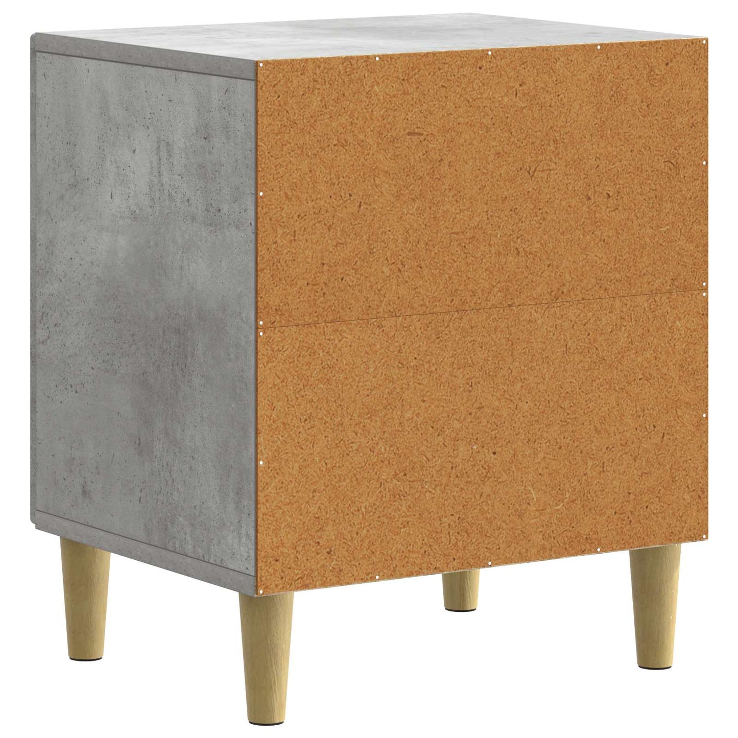 Nachtkastje Betongrijs 43 x 34,5 x 50 cm Bewerkt hout is nu te koop bij PeponiXL, paradijselijk wonen!