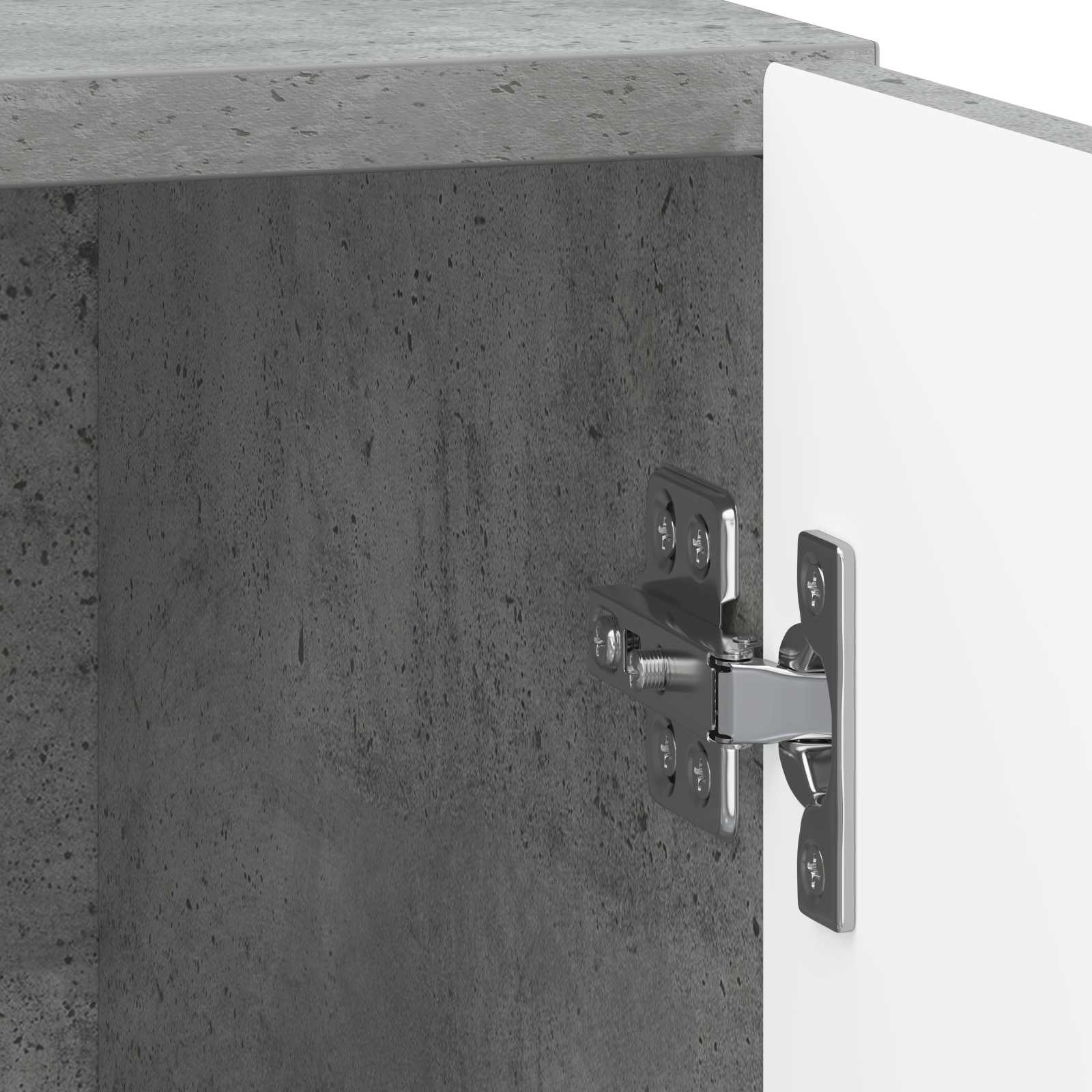 Nachtkastje 2 pcs Betongrijs 43 x 34,5 x 50 cm Bewerkt hout is nu te koop bij PeponiXL, paradijselijk wonen!
