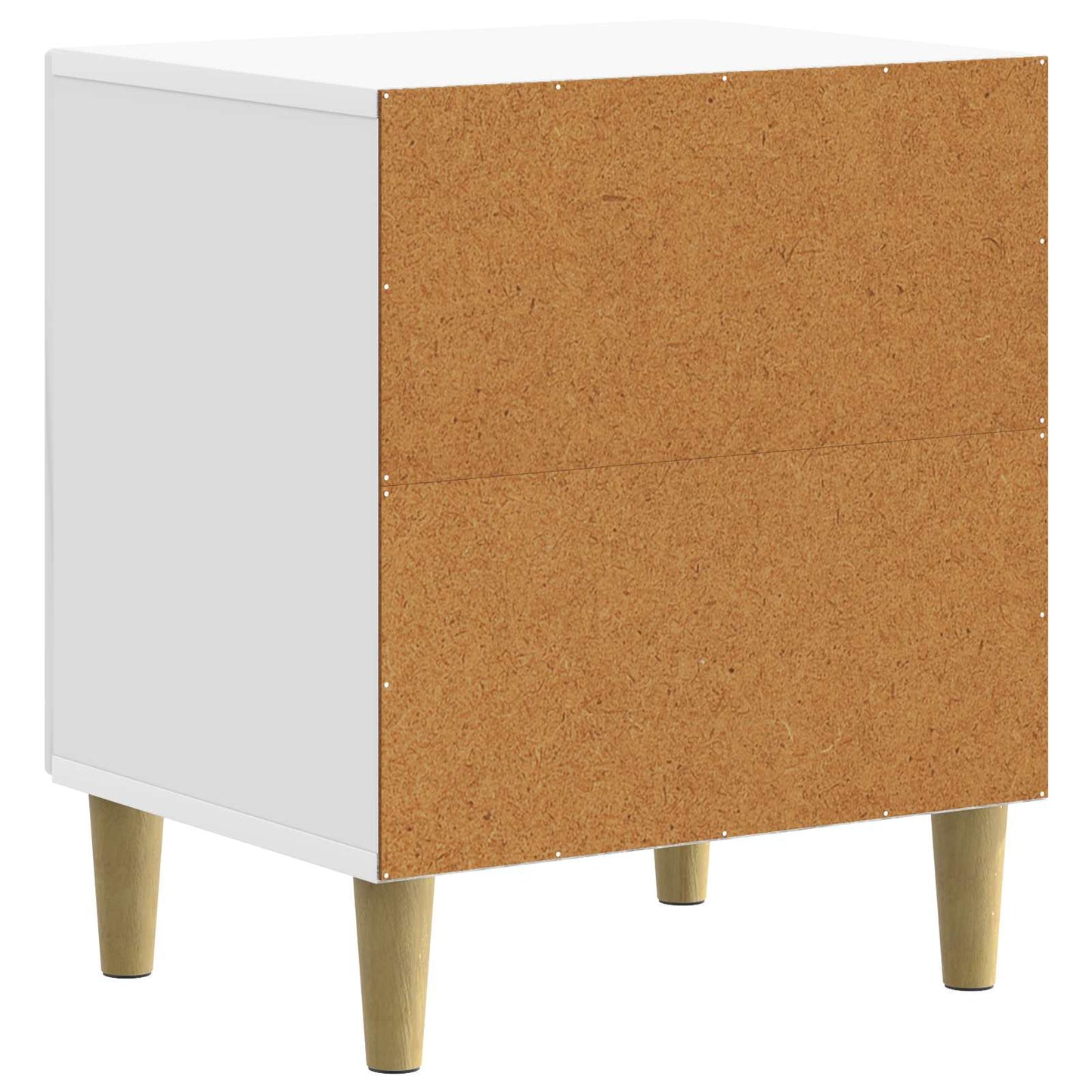 Nachtkastje Hoogglans Wit 43 x 34,5 x 50 cm Bewerkt hout is nu te koop bij PeponiXL, paradijselijk wonen!