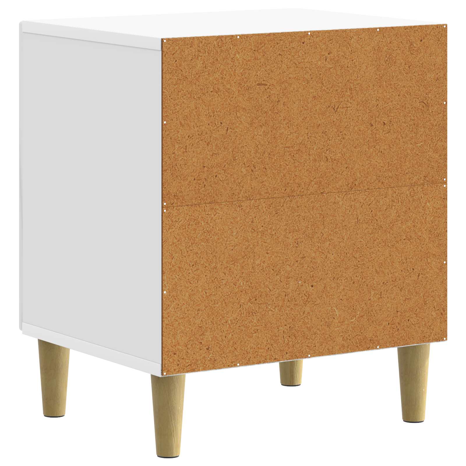 Nachtkastje 2 pcs Hoogglans Wit 43 x 34,5 x 50 cm Bewerkt hout is nu te koop bij PeponiXL, paradijselijk wonen!