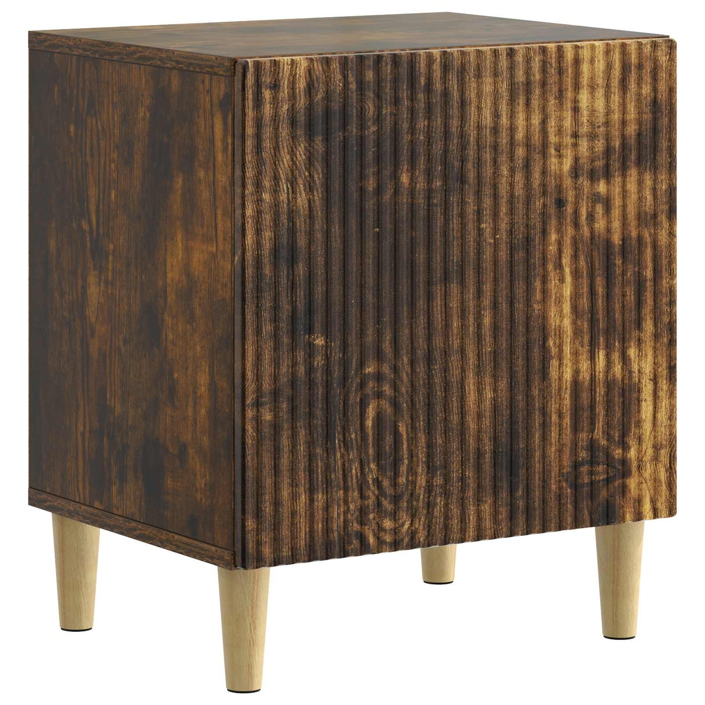 Nachtkastje Gerookt eiken 43 x 34,5 x 50 cm Bewerkt hout is nu te koop bij PeponiXL, paradijselijk wonen!