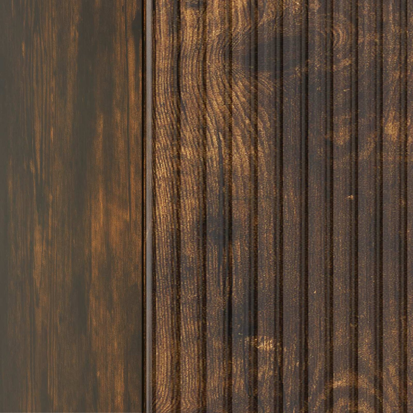 Nachtkastje 2 pcs Gerookt eiken 43 x 34,5 x 50 cm Bewerkt hout is nu te koop bij PeponiXL, paradijselijk wonen!