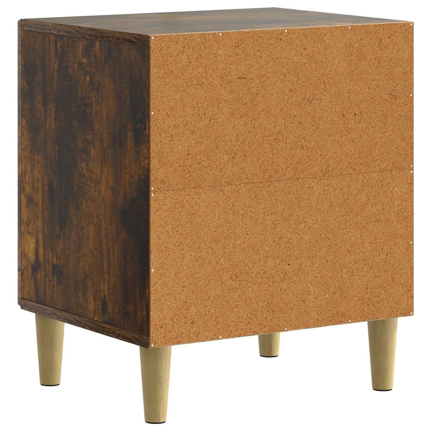 Nachtkastje 2 pcs Gerookt eiken 43 x 34,5 x 50 cm Bewerkt hout is nu te koop bij PeponiXL, paradijselijk wonen!