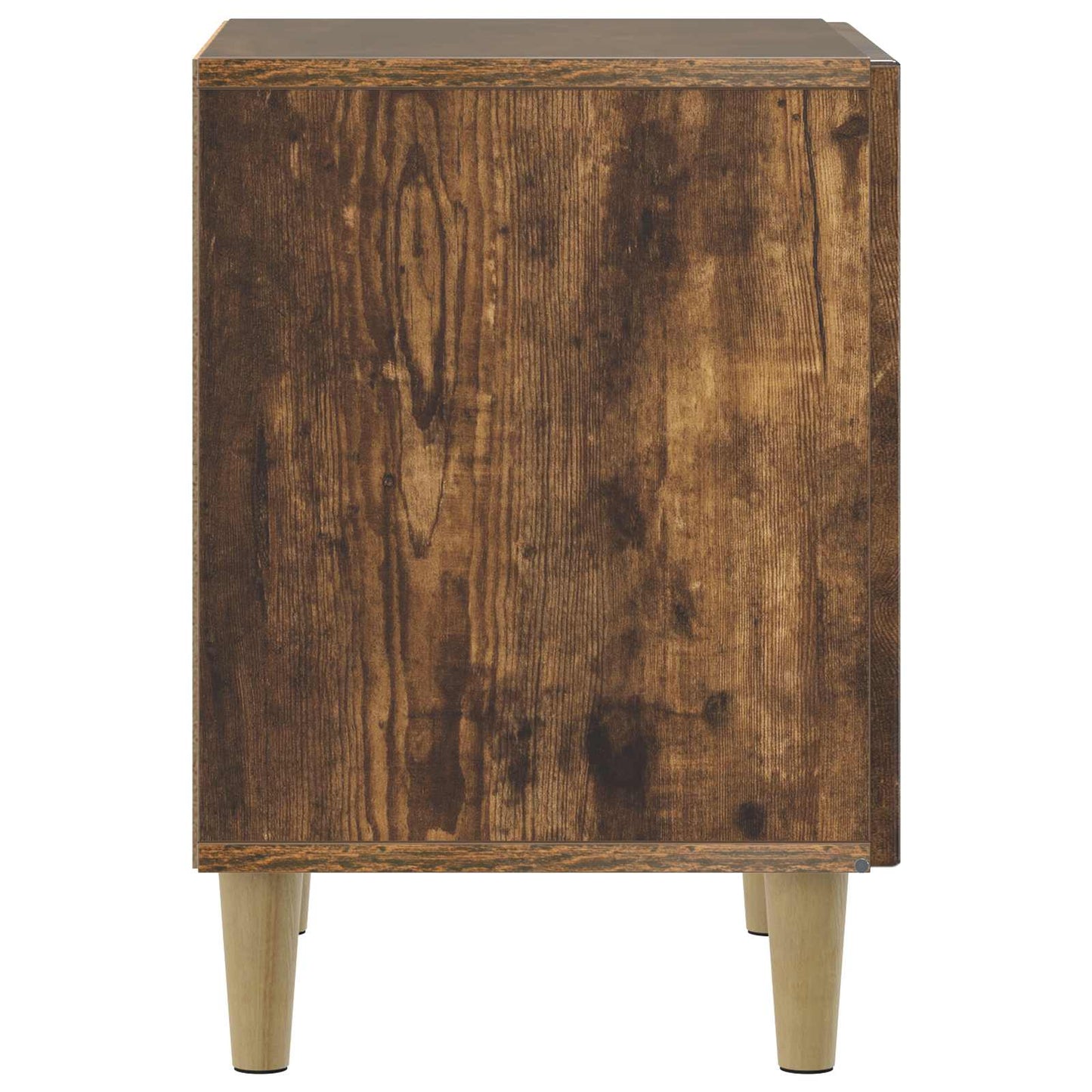 Nachtkastje 2 pcs Gerookt eiken 43 x 34,5 x 50 cm Bewerkt hout is nu te koop bij PeponiXL, paradijselijk wonen!