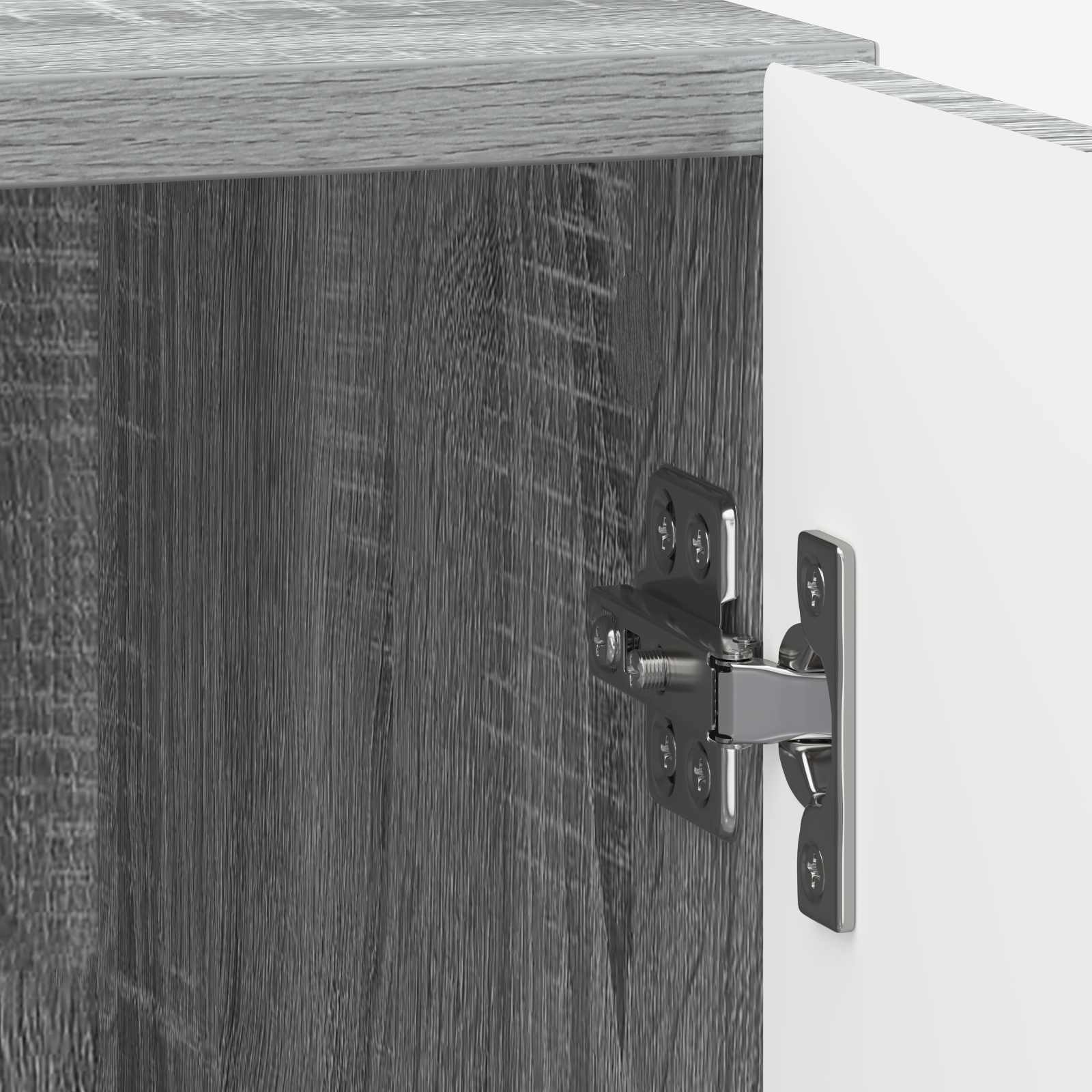 Nachtkastje 2 pcs Grijs sonoma 43 x 34,5 x 50 cm Bewerkt hout is nu te koop bij PeponiXL, paradijselijk wonen!