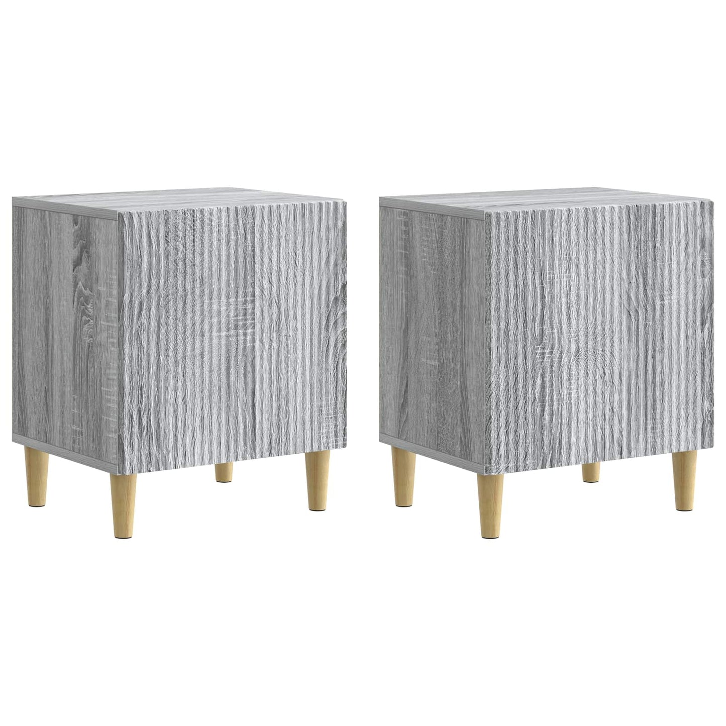 Nachtkastje 2 pcs Grijs sonoma 43 x 34,5 x 50 cm Bewerkt hout is nu te koop bij PeponiXL, paradijselijk wonen!