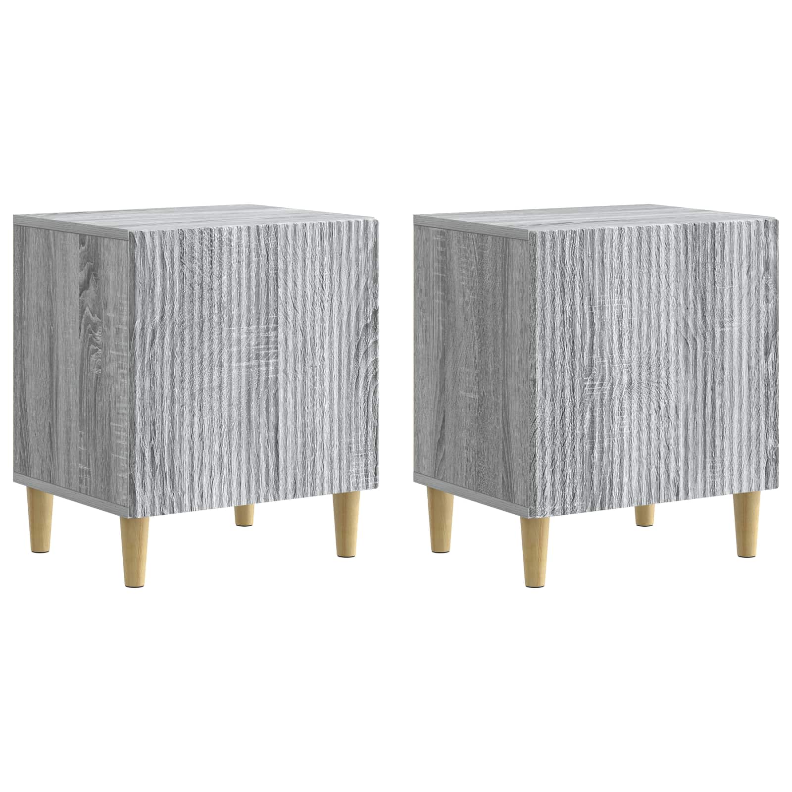 Nachtkastje 2 pcs Grijs sonoma 43 x 34,5 x 50 cm Bewerkt hout is nu te koop bij PeponiXL, paradijselijk wonen!