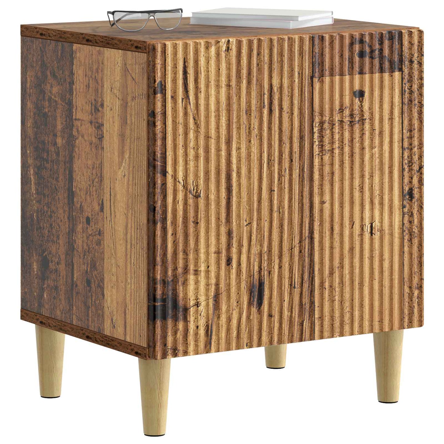 Nachtkastje 2 pcs Oud hout 43 x 34,5 x 50 cm Bewerkt hout is nu te koop bij PeponiXL, paradijselijk wonen!