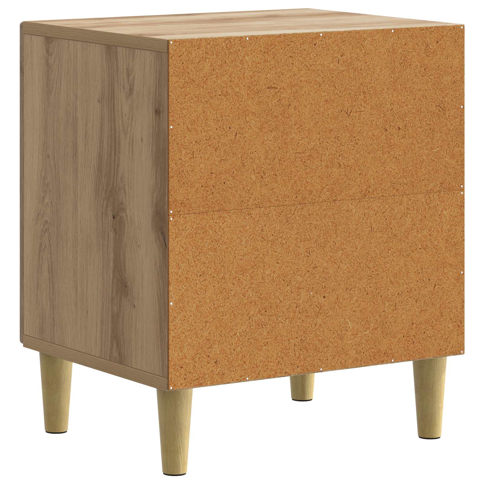 Nachtkastje Artisanaal eiken 43 x 34,5 x 50 cm Bewerkt hout is nu te koop bij PeponiXL, paradijselijk wonen!