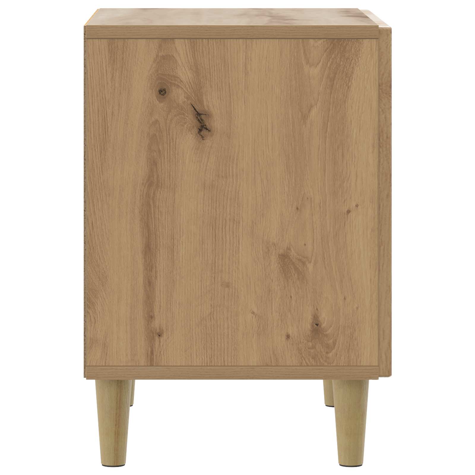 Nachtkastje Artisanaal eiken 43 x 34,5 x 50 cm Bewerkt hout is nu te koop bij PeponiXL, paradijselijk wonen!