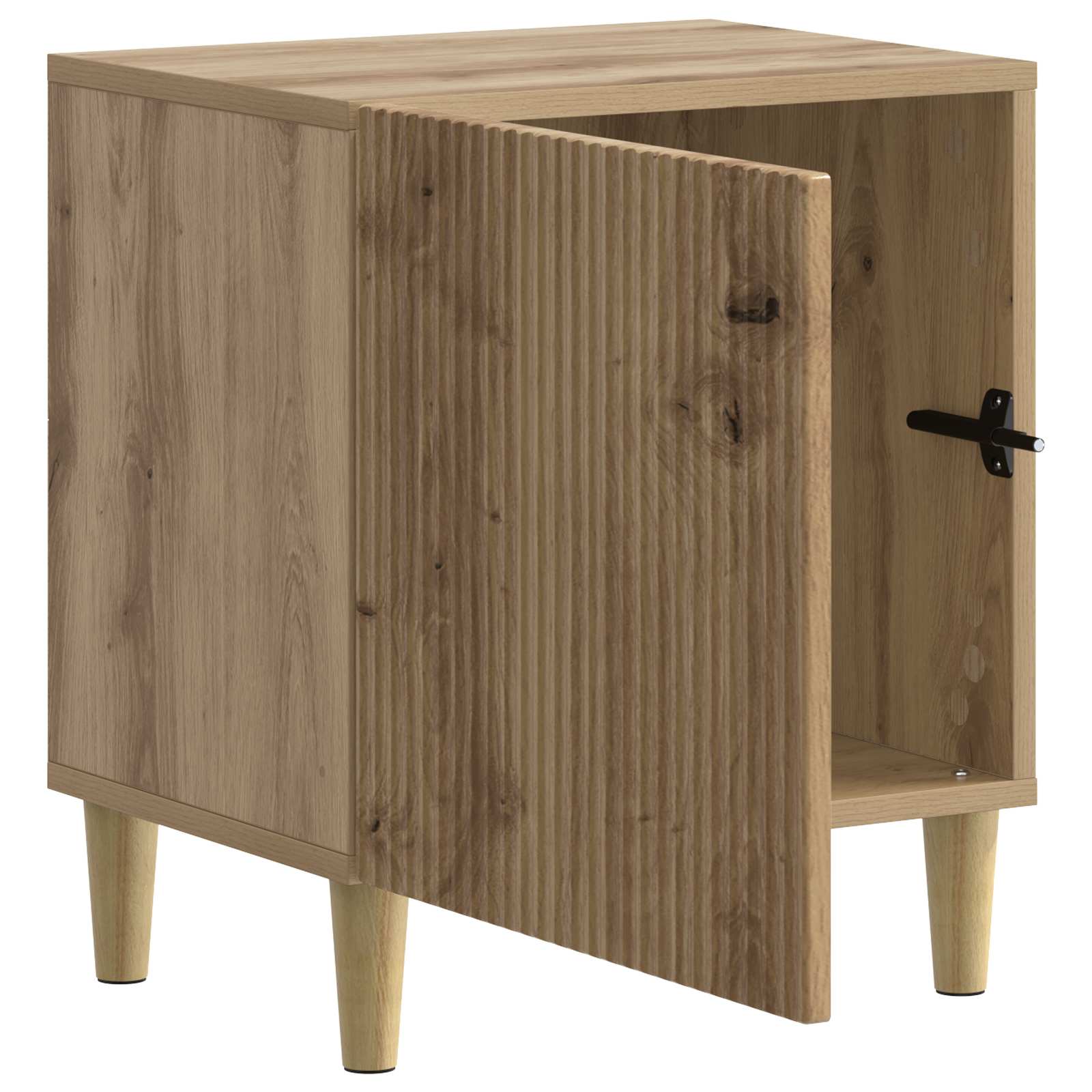 Nachtkastje 2 pcs Artisanaal eiken 43 x 34,5 x 50 cm is nu te koop bij PeponiXL, paradijselijk wonen!