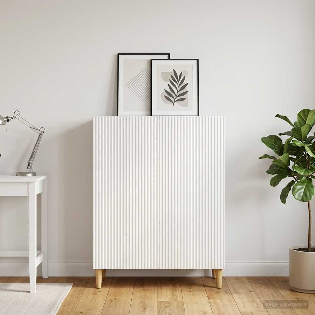 Dressoir Wit 66 x 34,5 x 90 cm Bewerkt hout is nu te koop bij PeponiXL, paradijselijk wonen!