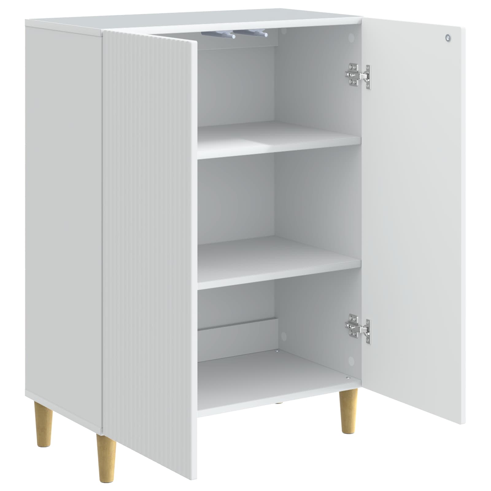 Dressoir Wit 66 x 34,5 x 90 cm Bewerkt hout is nu te koop bij PeponiXL, paradijselijk wonen!