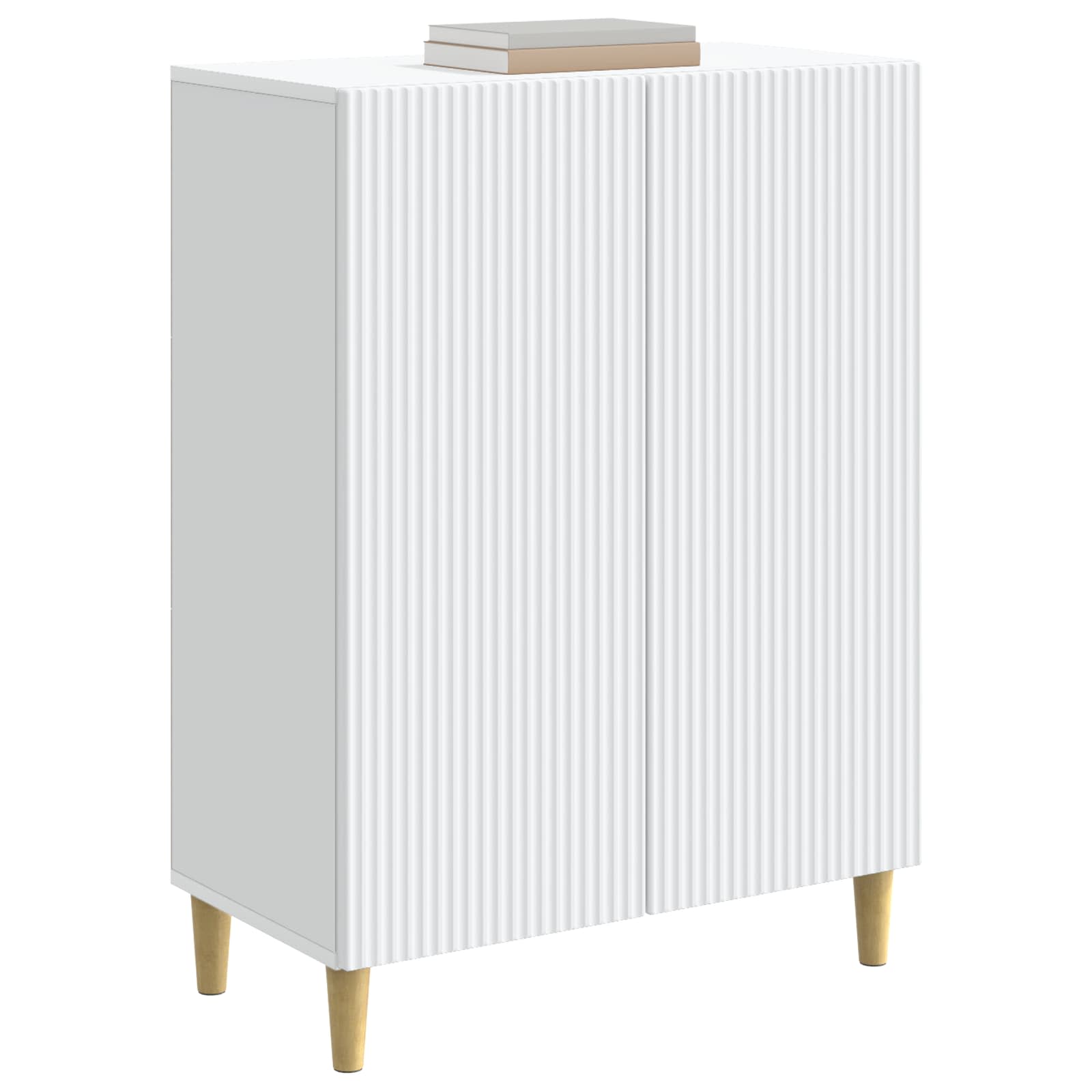 Dressoir Wit 66 x 34,5 x 90 cm Bewerkt hout is nu te koop bij PeponiXL, paradijselijk wonen!