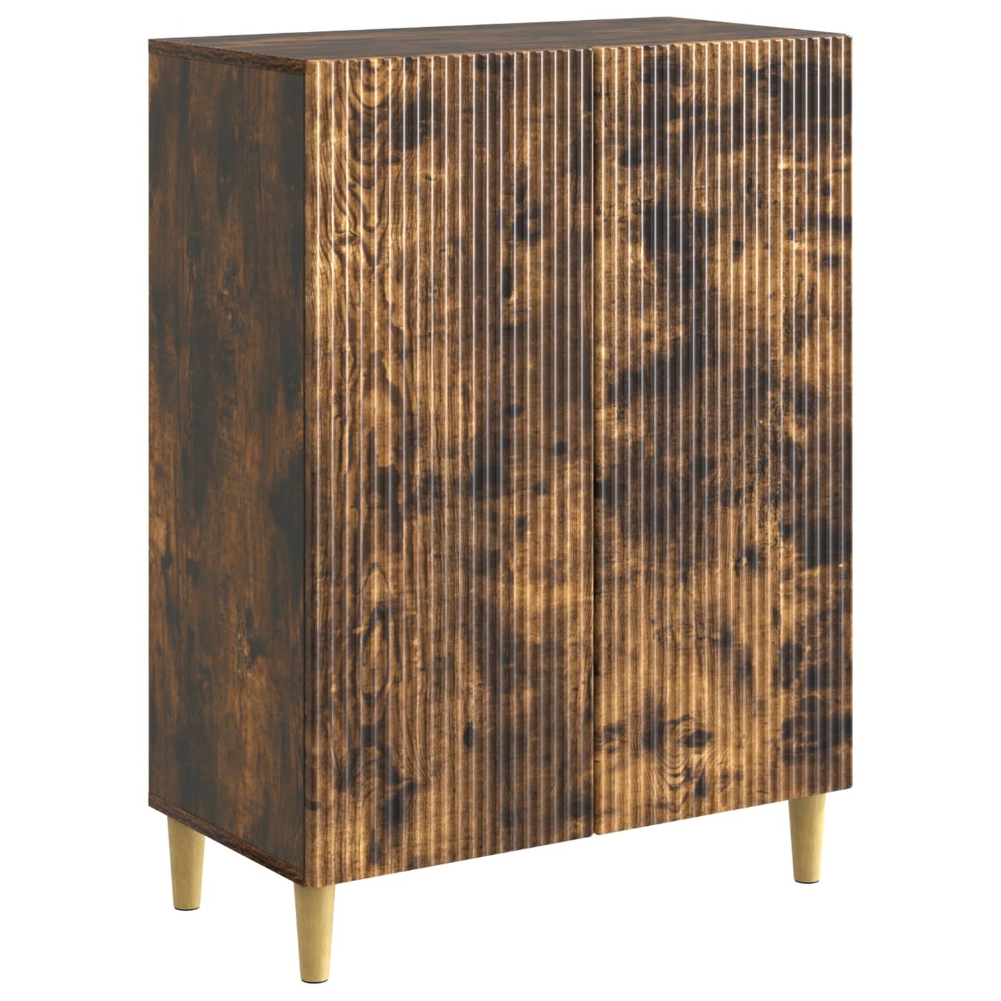 Dressoir Gerookt eiken 66 x 34,5 x 90 cm Bewerkt hout is nu te koop bij PeponiXL, paradijselijk wonen!